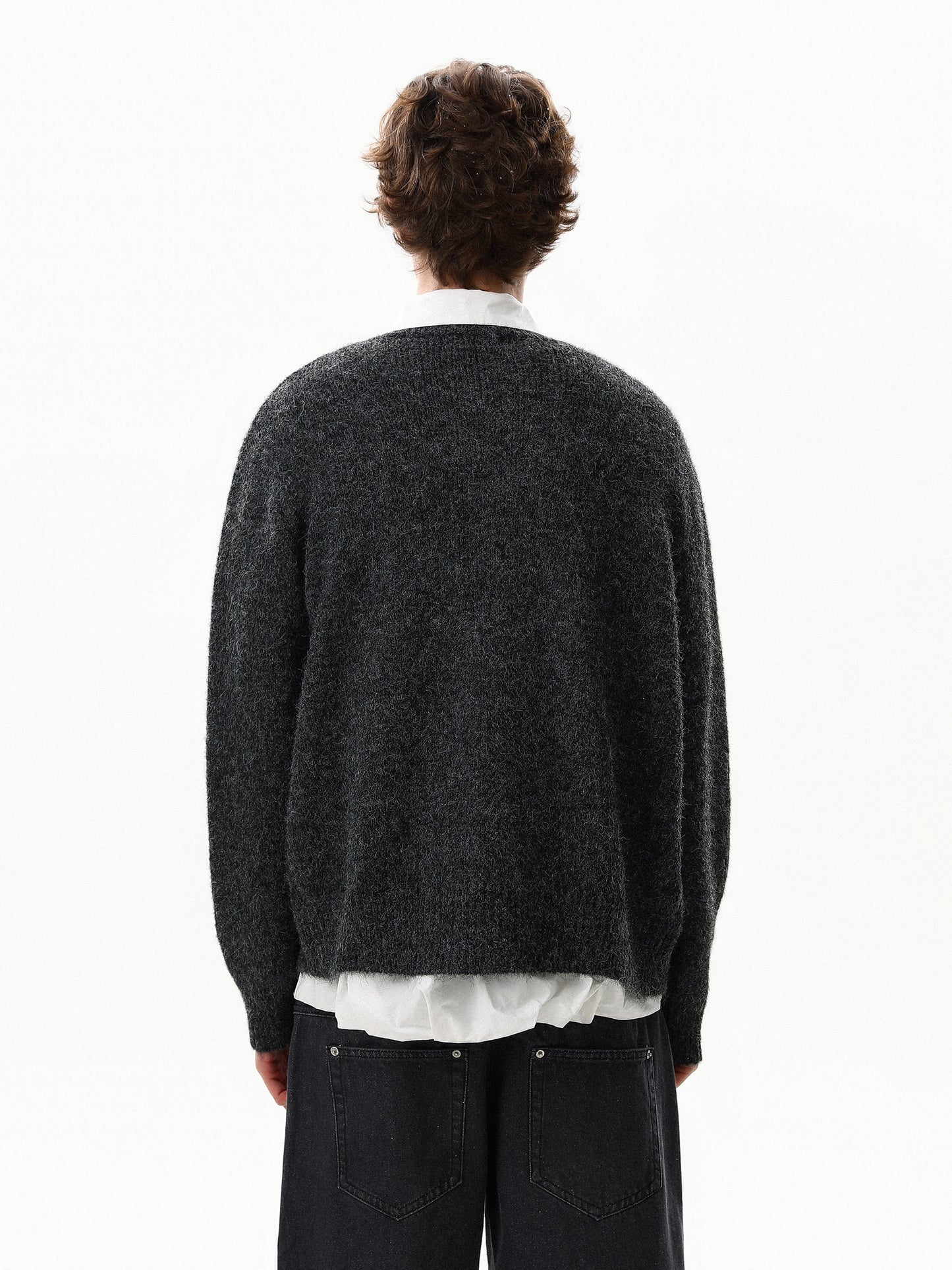 Wool Crewneck Cardigan (2color)