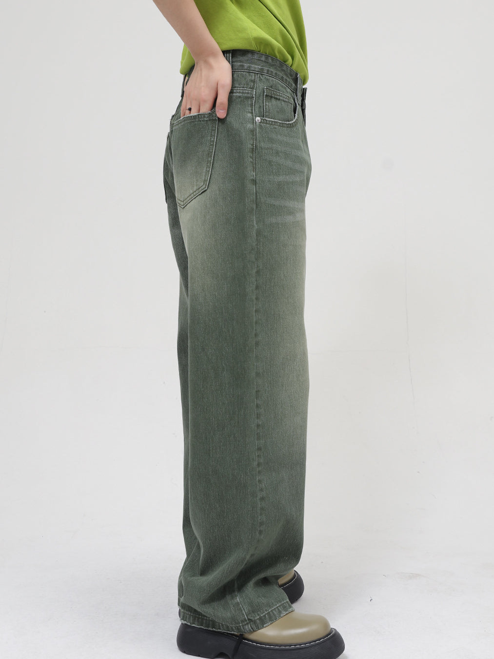 VINTAGE GREEN DENIM