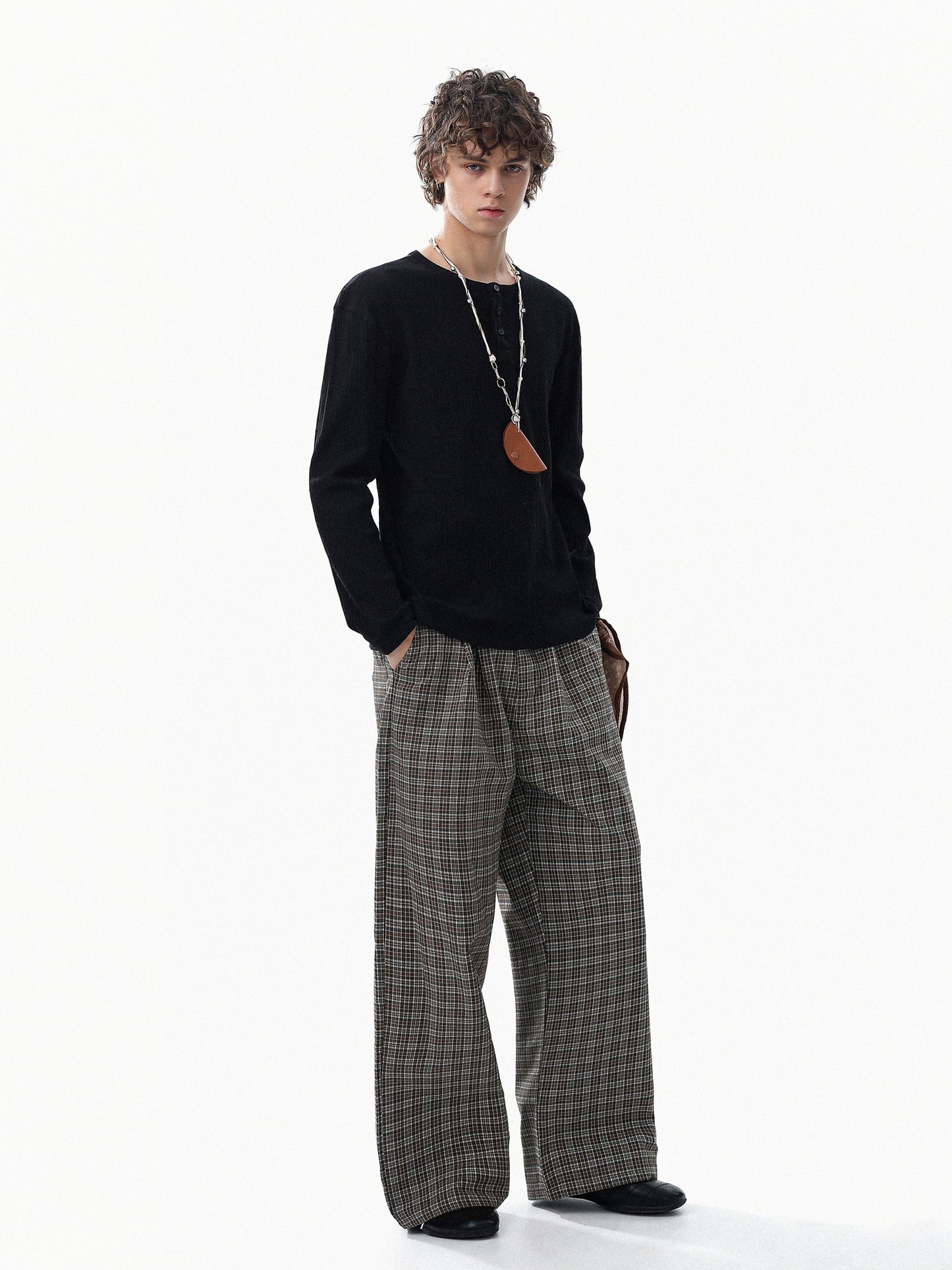 Rib Henlyneck Long Tee (3color)