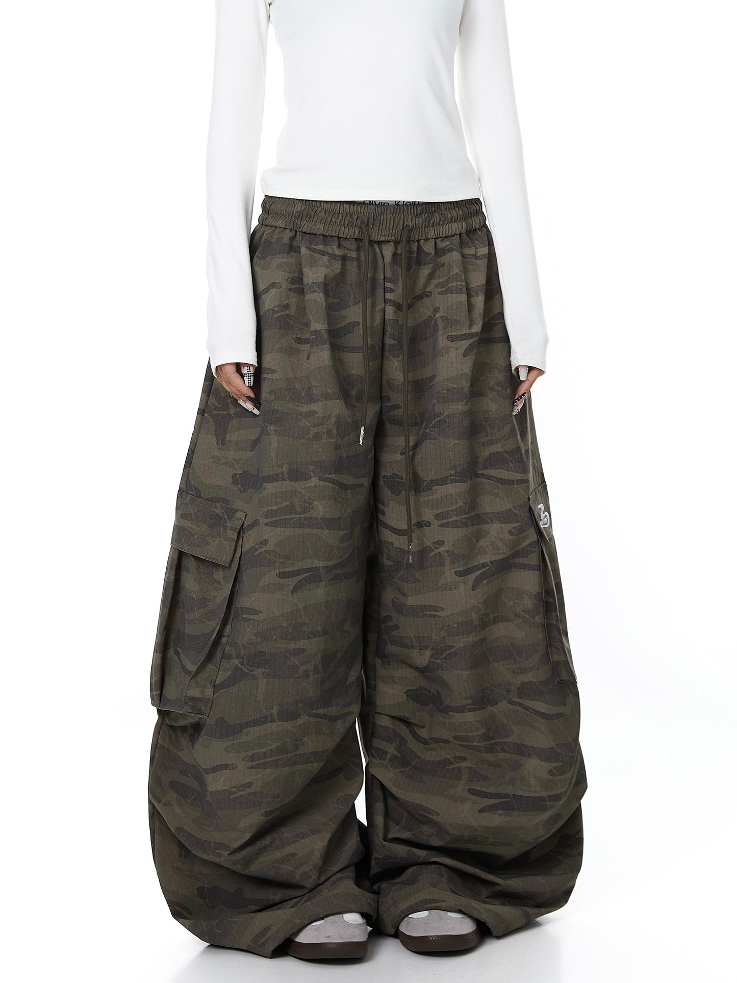 Camo Baggy Cargo Pants (2color)