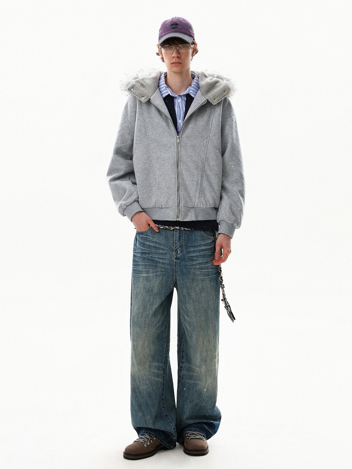 Fur Padded Hoodie (2color)