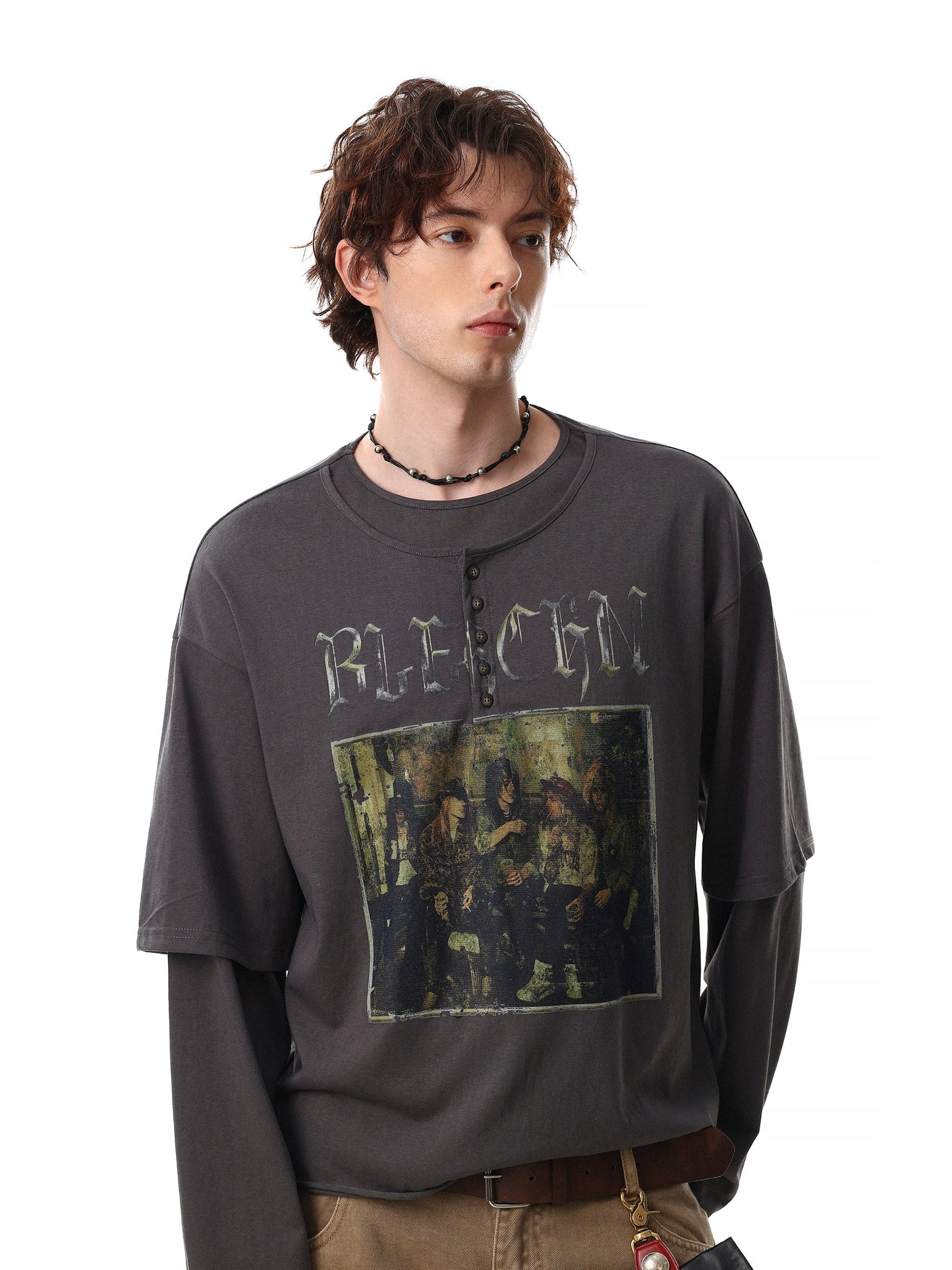 Layered Graphic Henlyneck