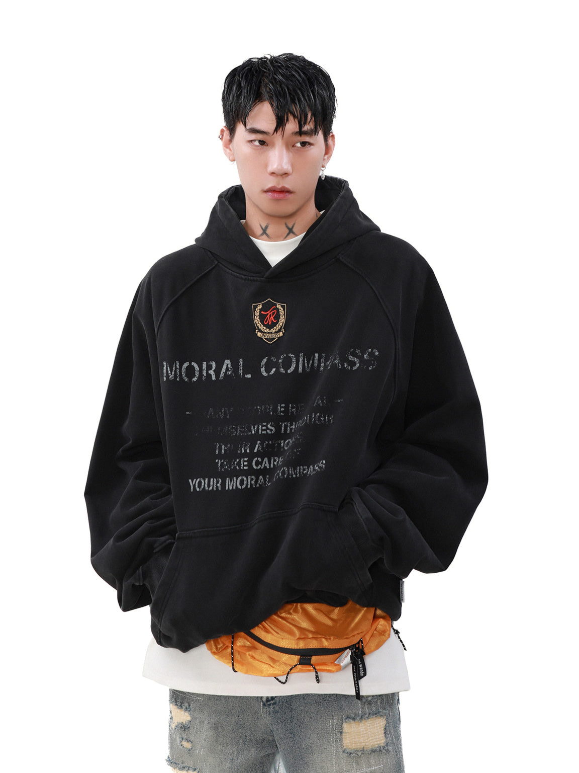 Heavy Pigment Short Hoodie (2color)