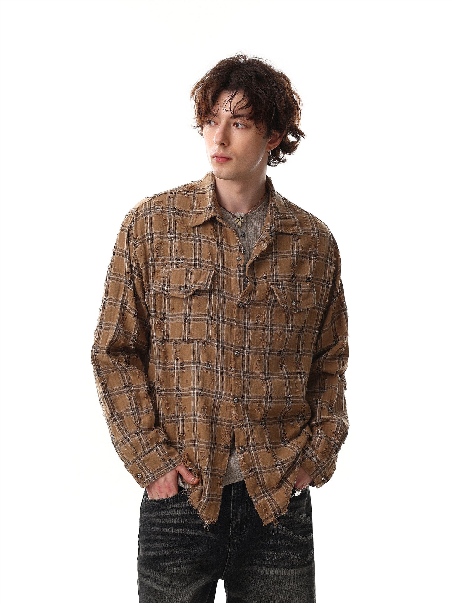 Damage Check Shirt (2color)