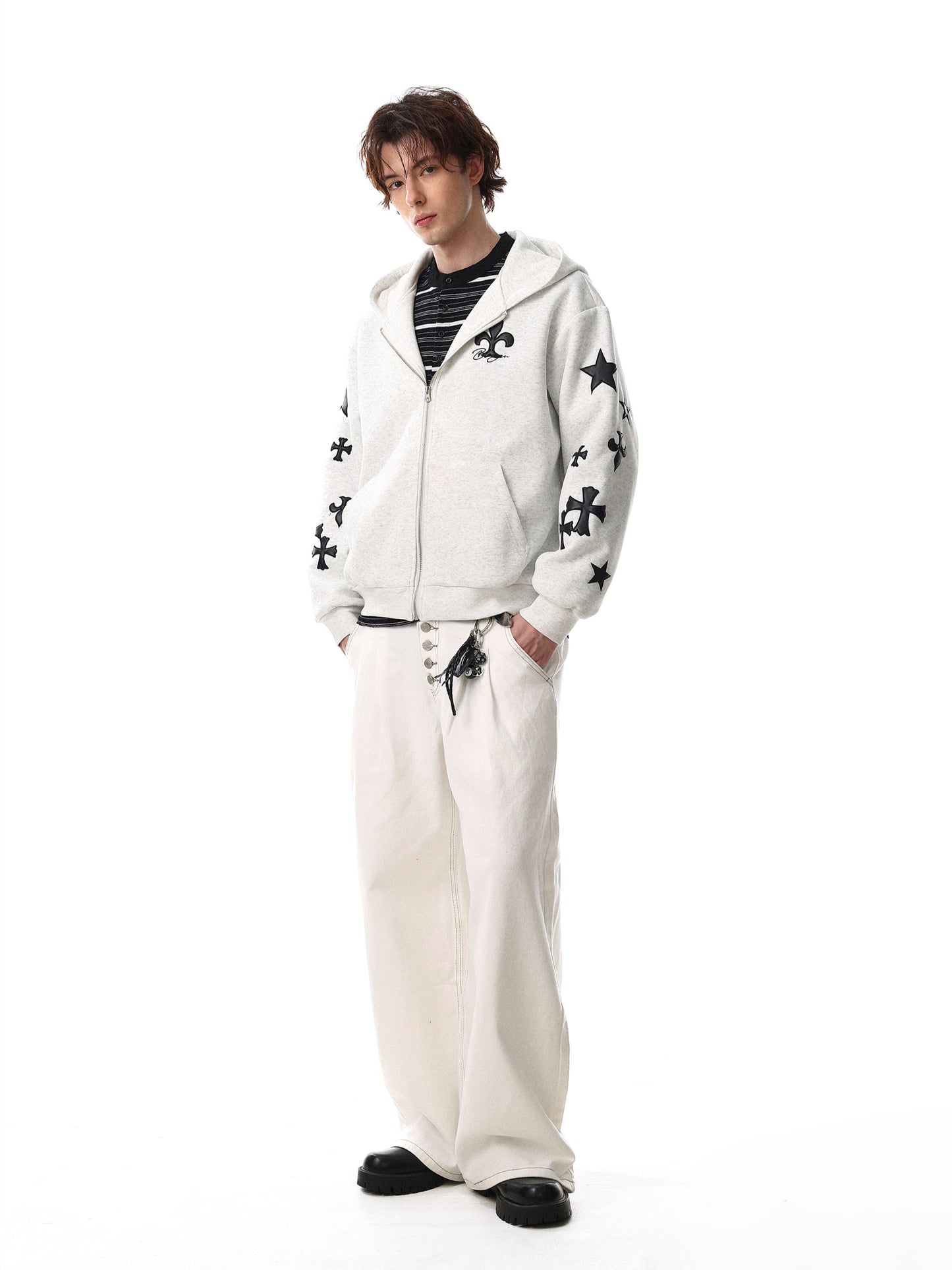 Cross Short Hoodie (2color)