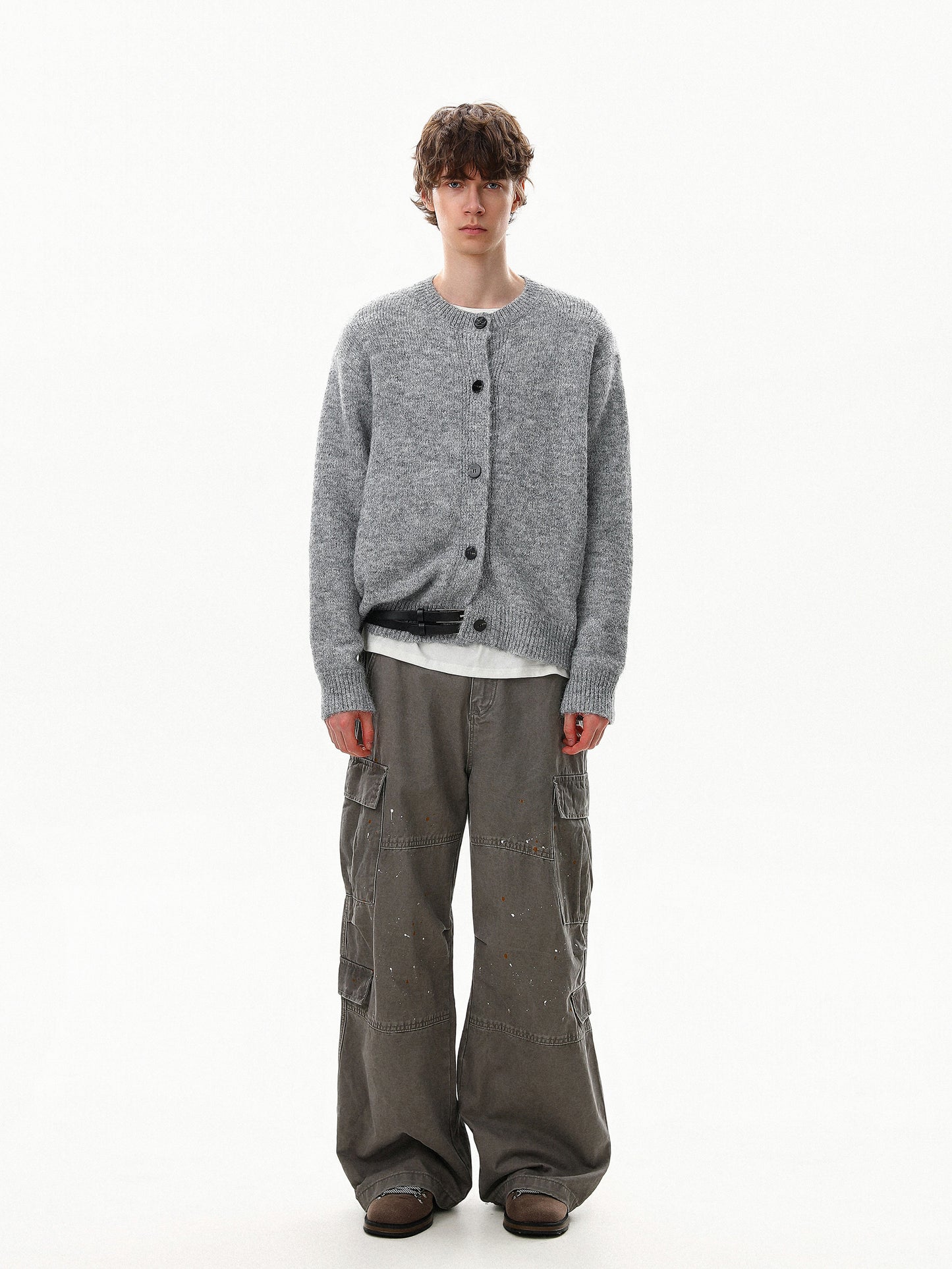 Wool Crewneck Cardigan (2color)