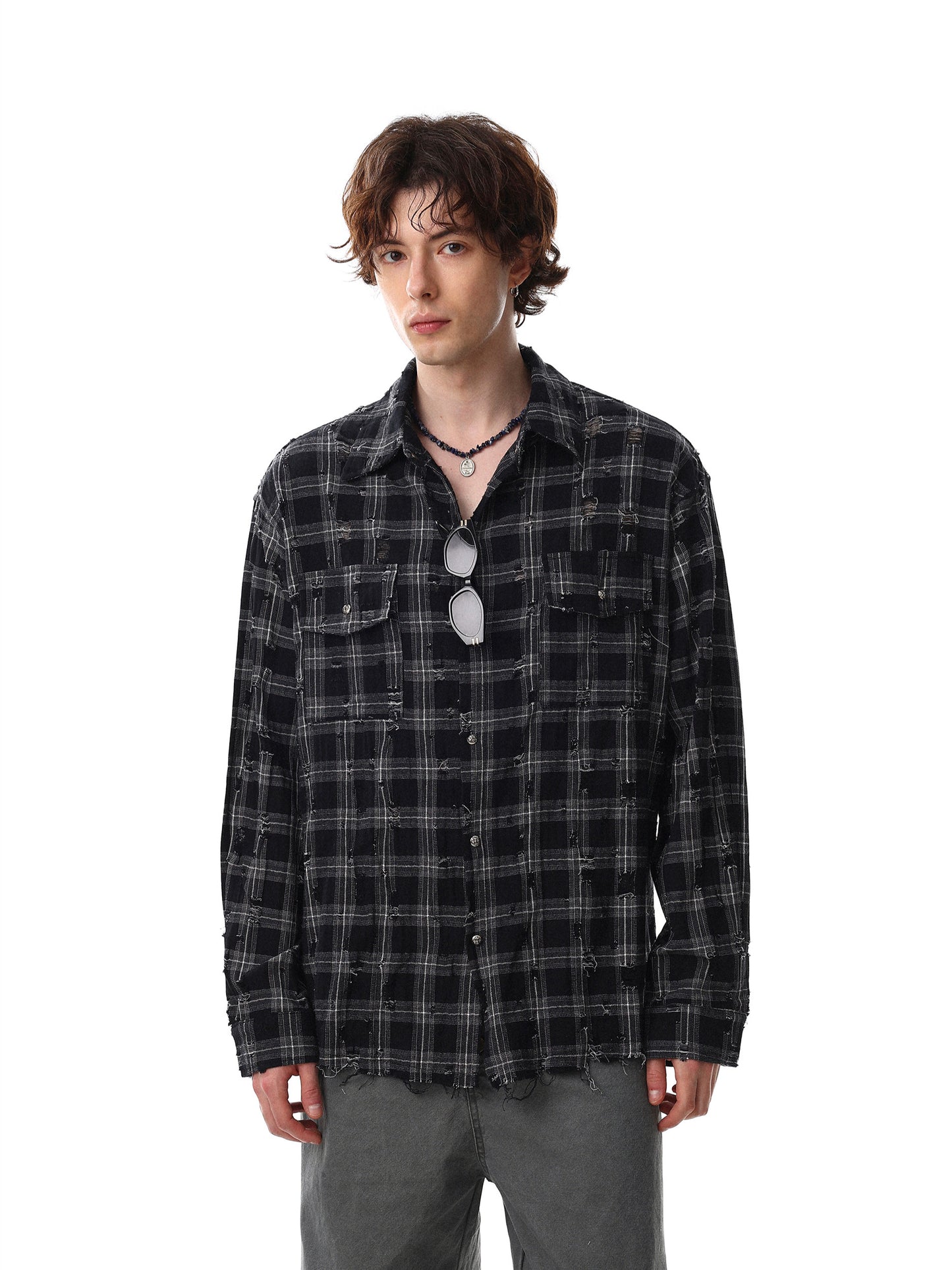 Damage Check Shirt (2color)