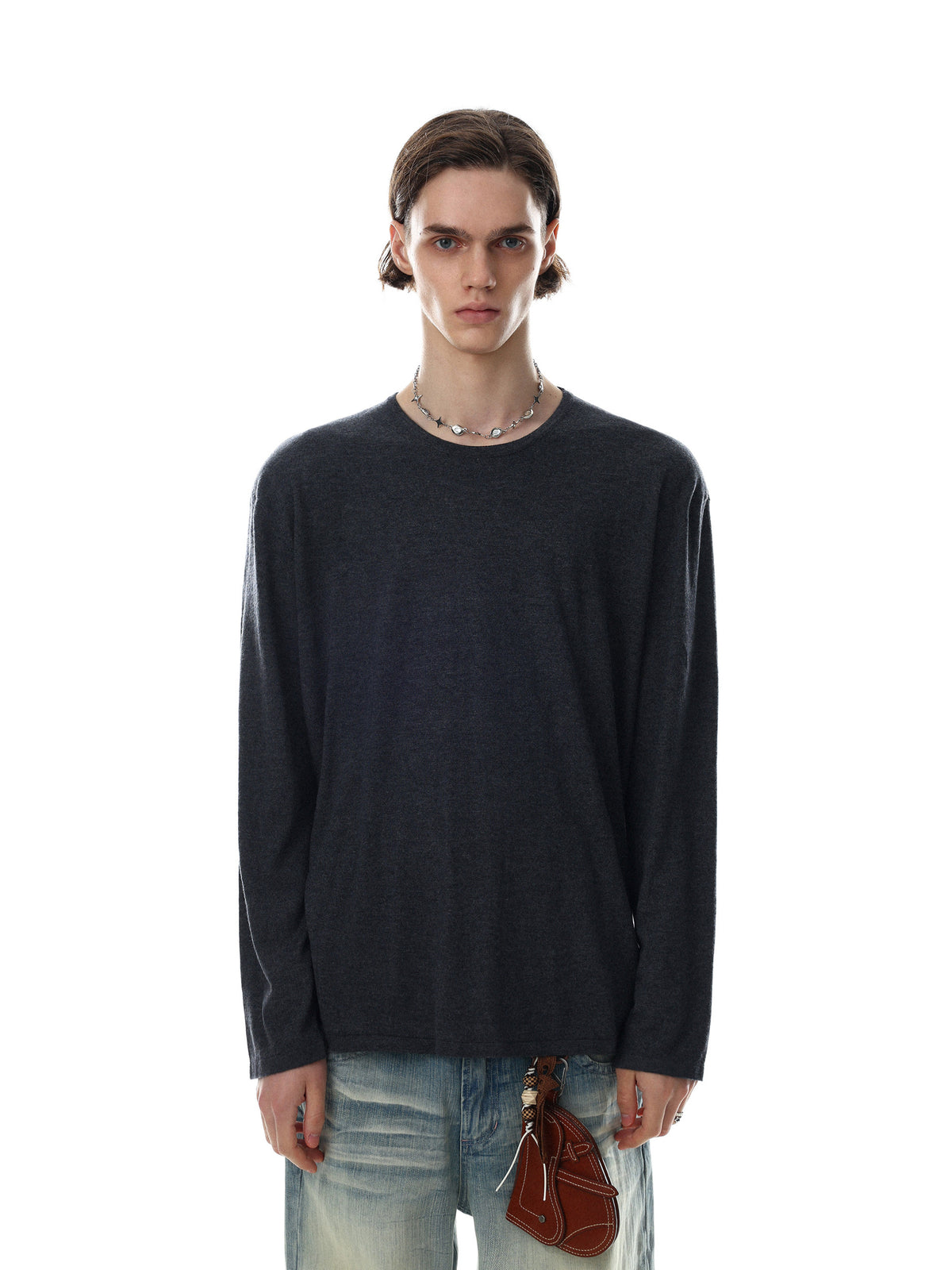 Classic Mock-Rib Oversized Long-Tee(3colors)
