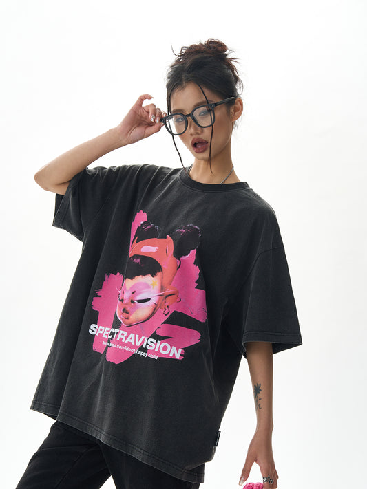 Harley Quinn Print T-shirt