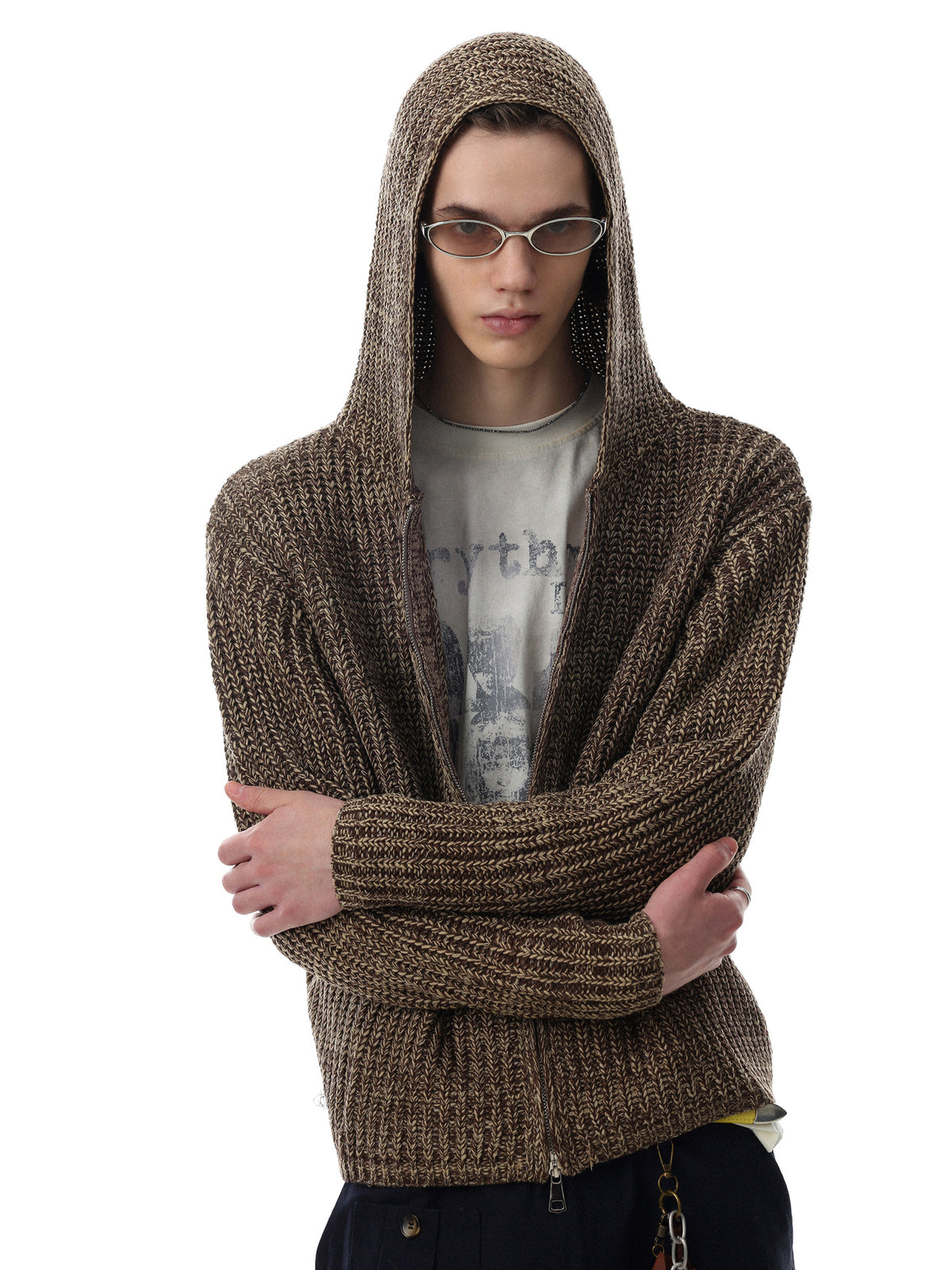 Waffle Texture Oversized Knit Jacket (2colors)