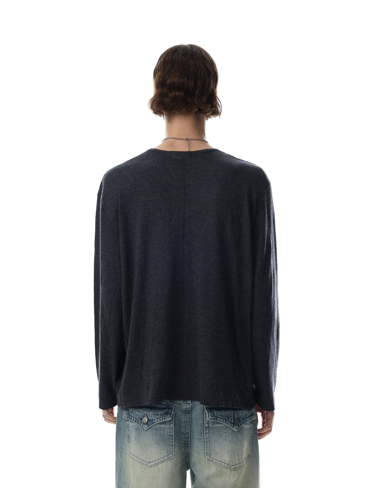 Classic Mock-Rib Oversized Long-Tee(3colors)