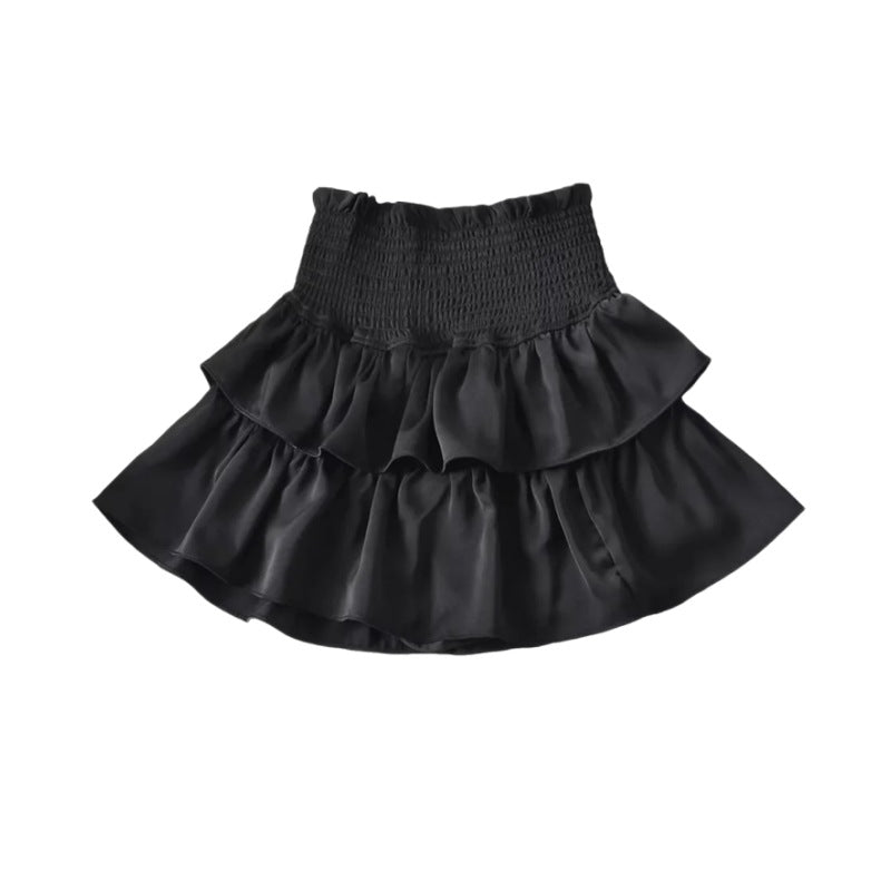 SHORT RUFFLE SKIRT (2color)