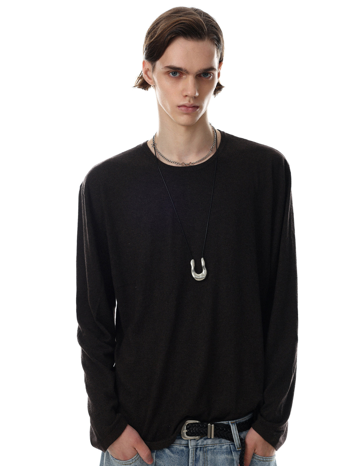 Classic Mock-Rib Oversized Long-Tee(3colors)
