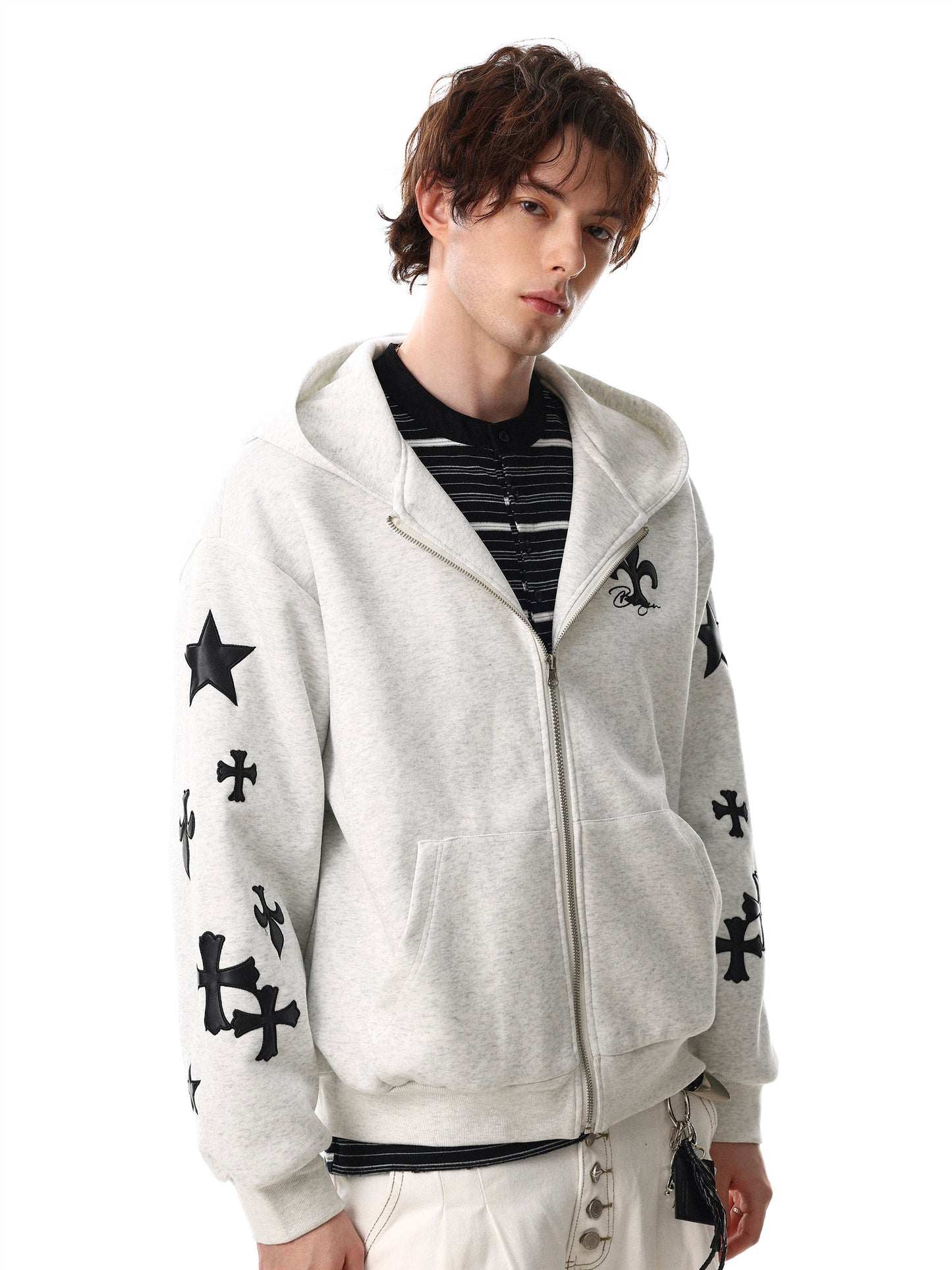 Cross Short Hoodie (2color)