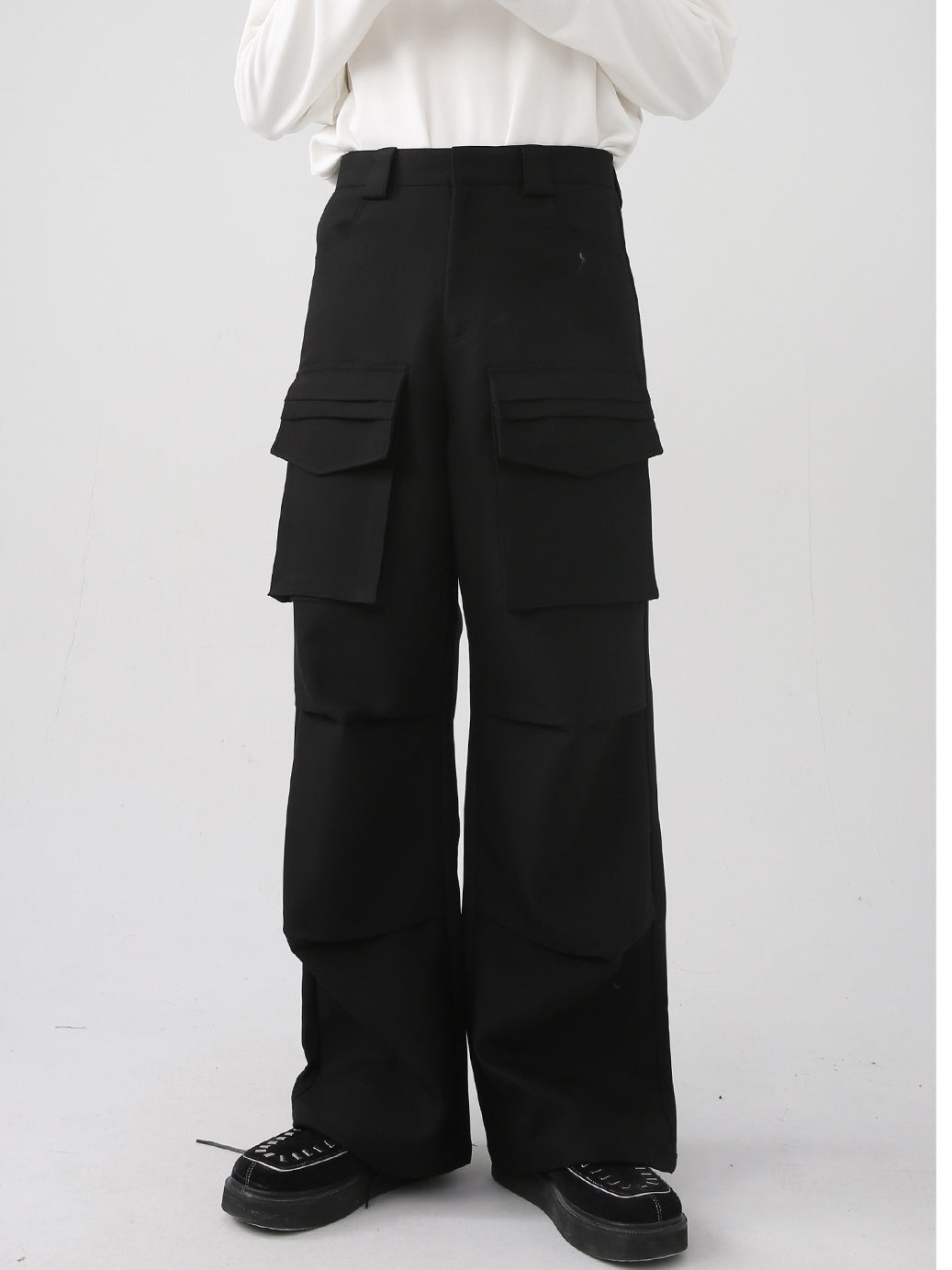 DESIGN STRAIGHT CARGOPANTS (2COLOR)