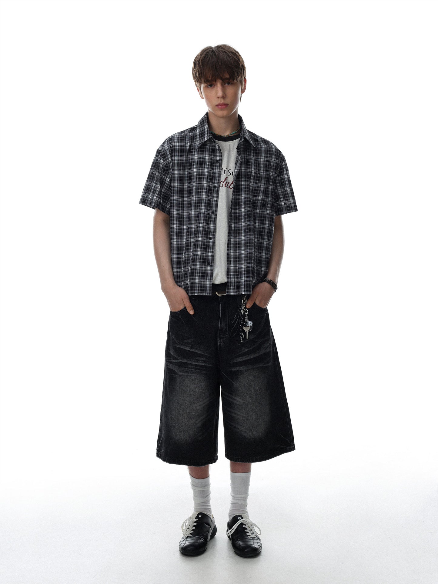 West Coast Plaid Short Sleeve Shirt (2color)