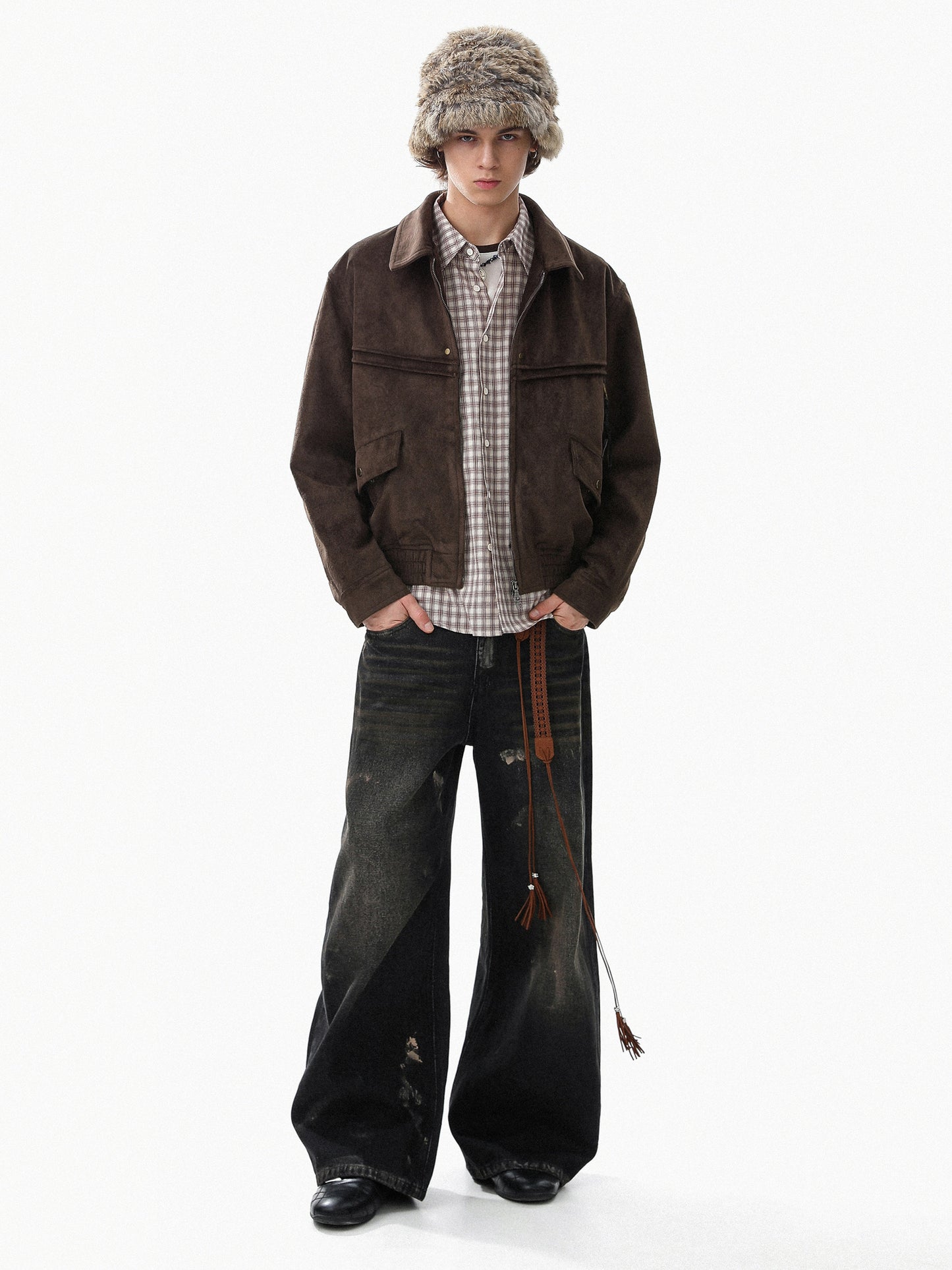 Suede Zipup Military Blouson (2color)