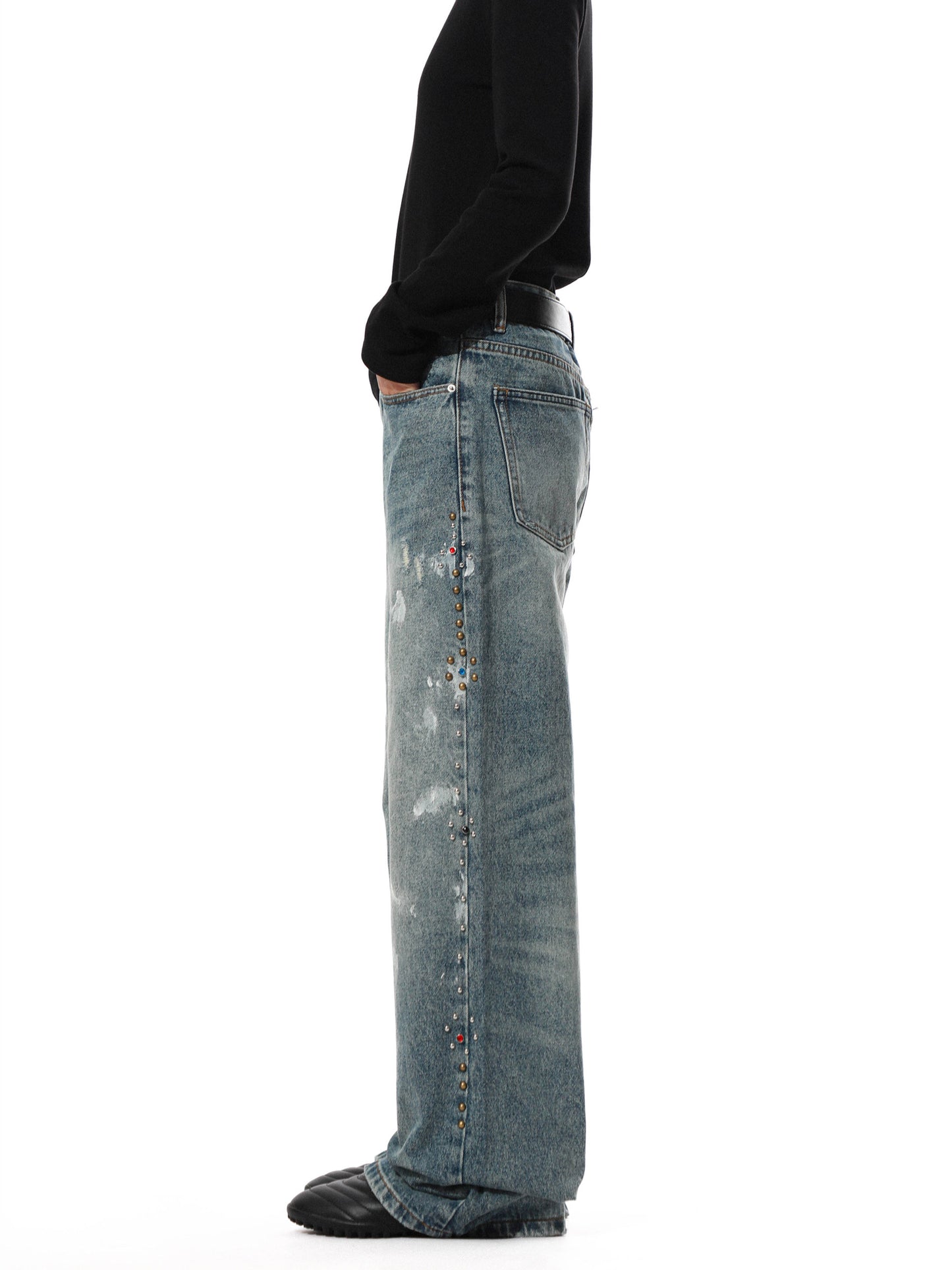 Studs Essential Painting Baggy Denim