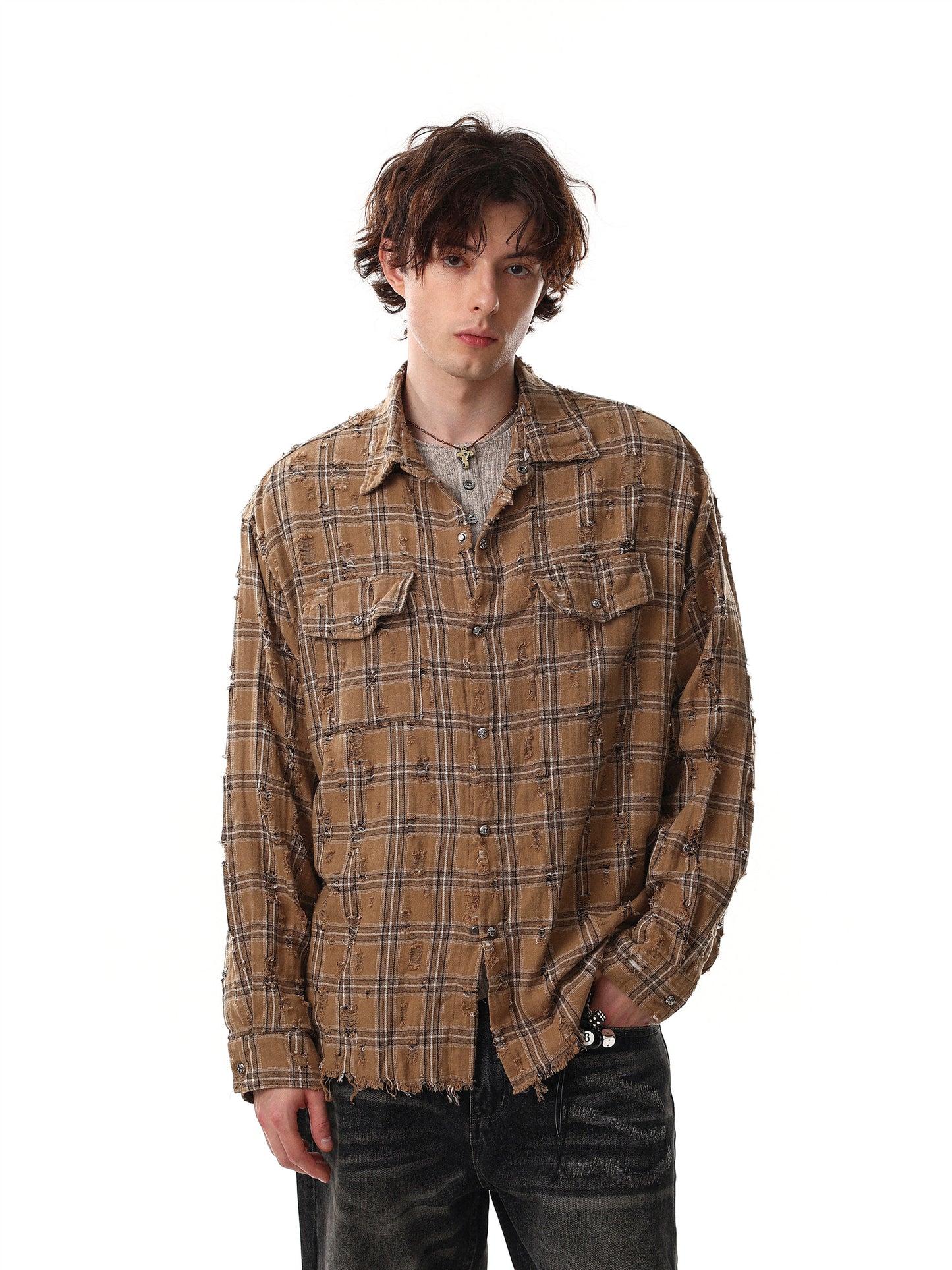 Damage Check Shirt (2color)