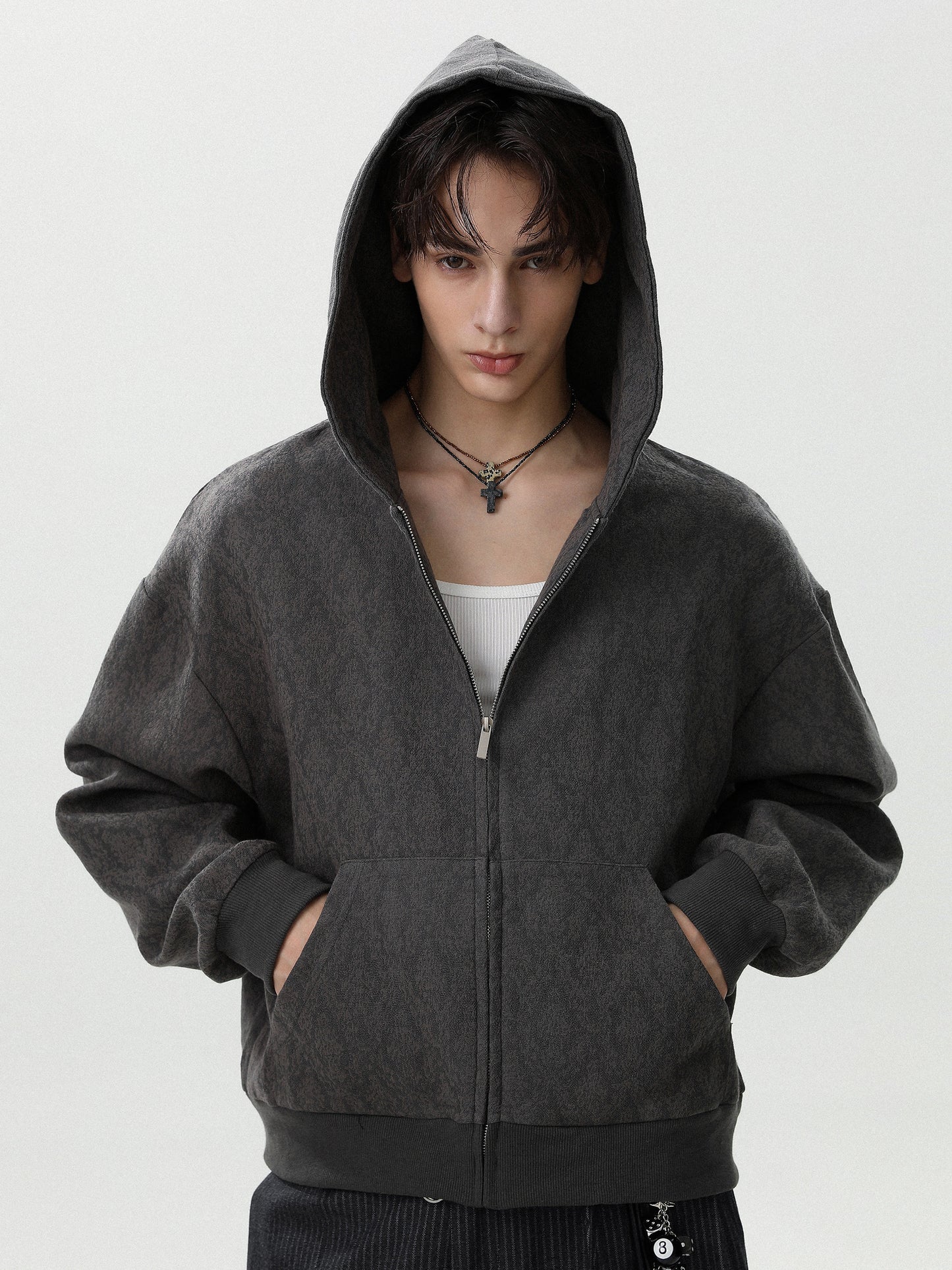 Damask Jacquard Hoodie