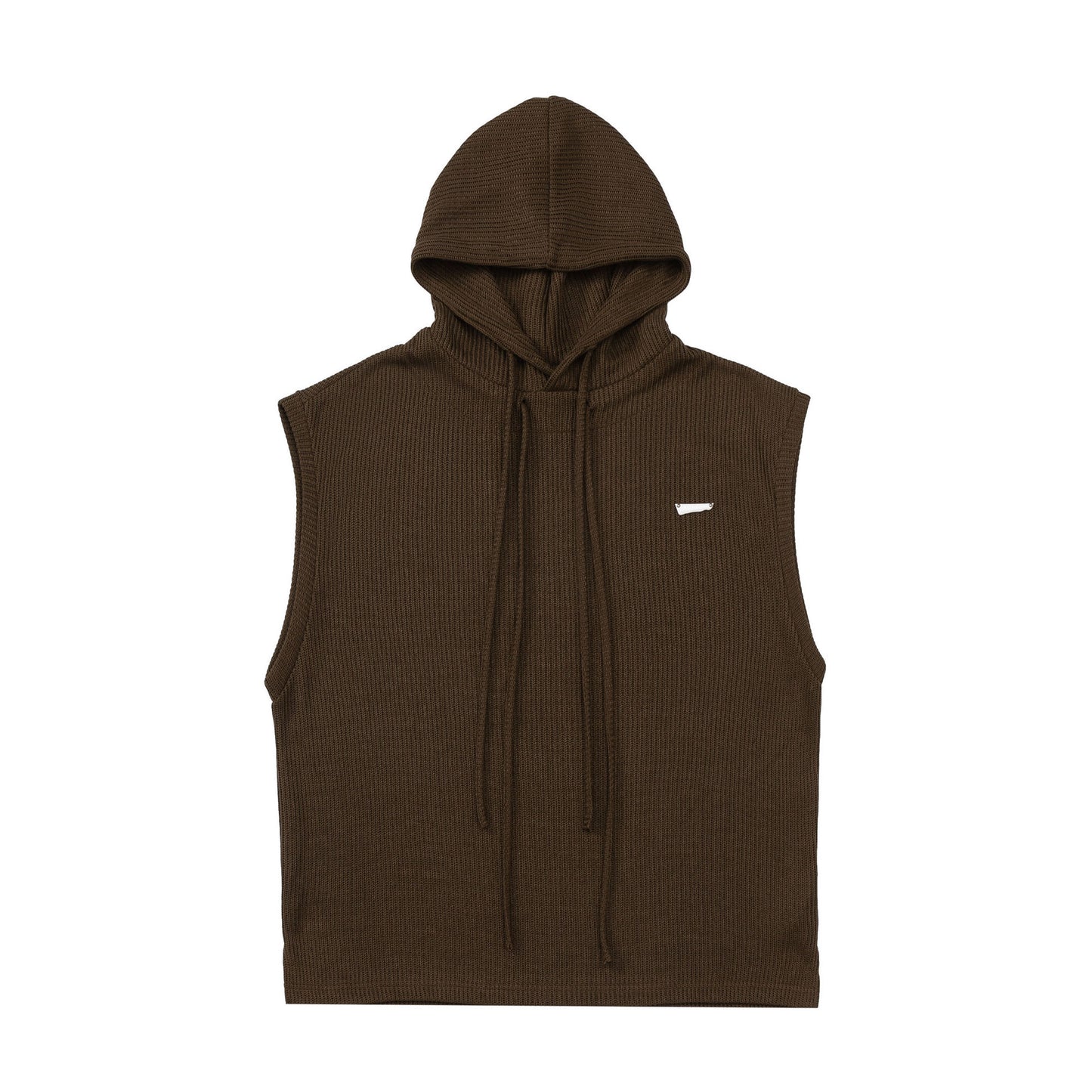 KNIT HOODIE VEST (2COLOR)