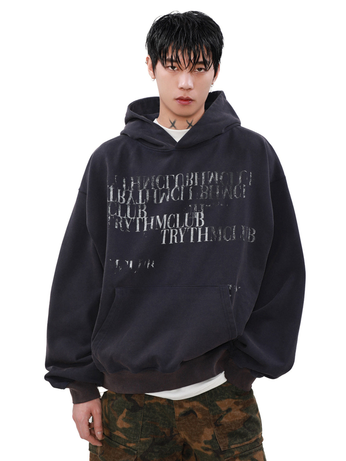 Sentence Short Hoodie (2color)