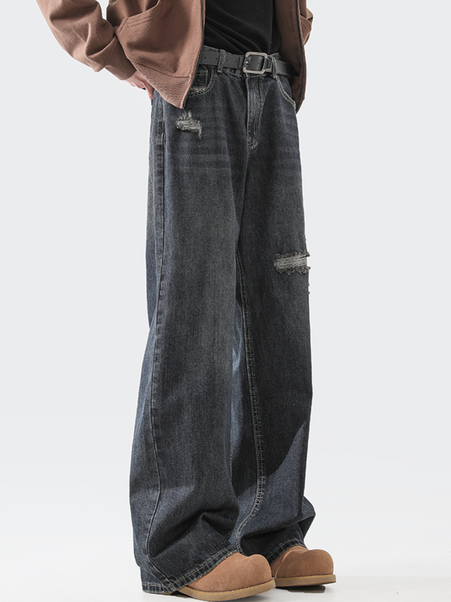 Liped Baggy Denim