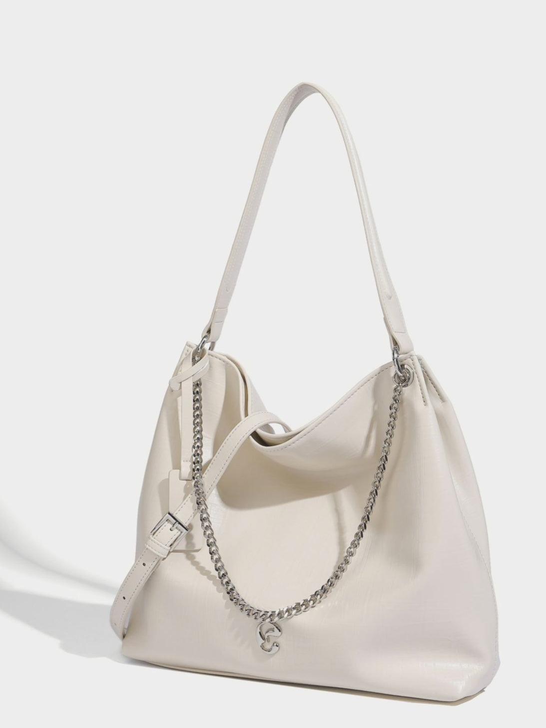 Chain Leather Bag (2color)