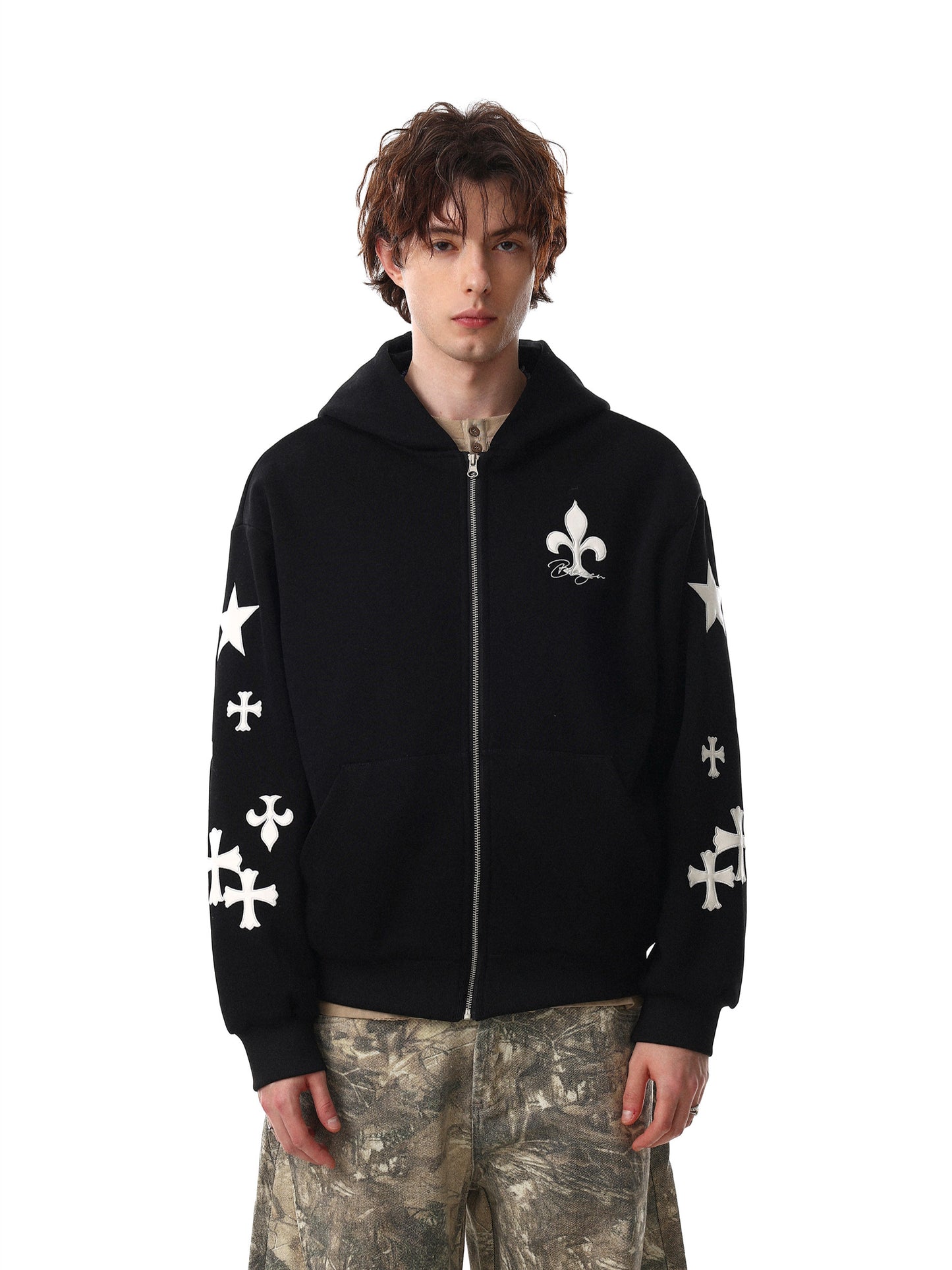 Cross Short Hoodie (2color)