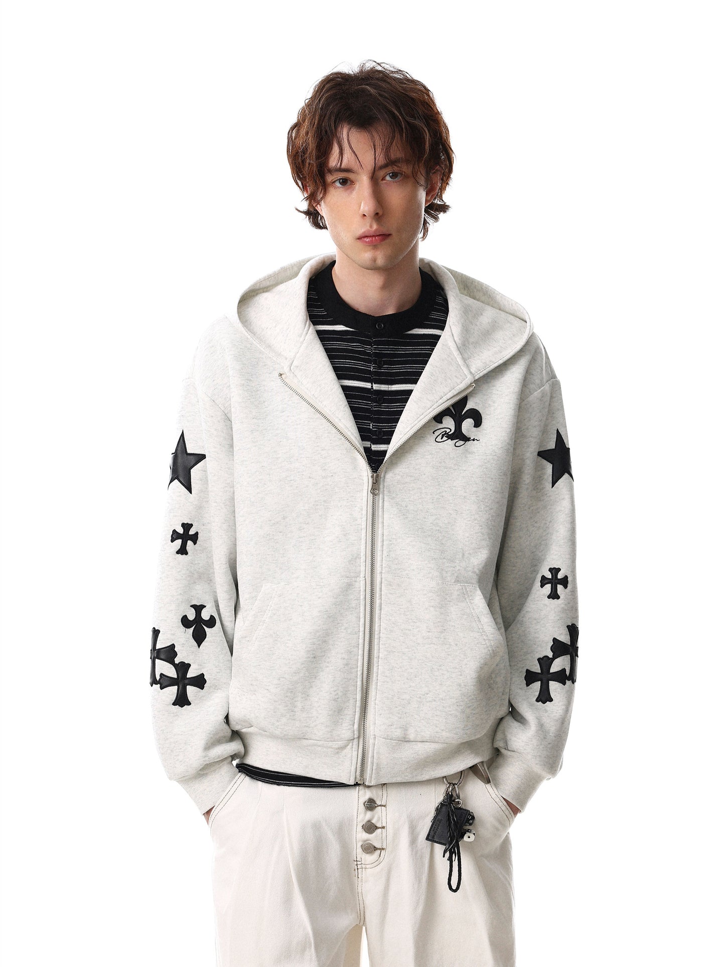 Cross Short Hoodie (2color)