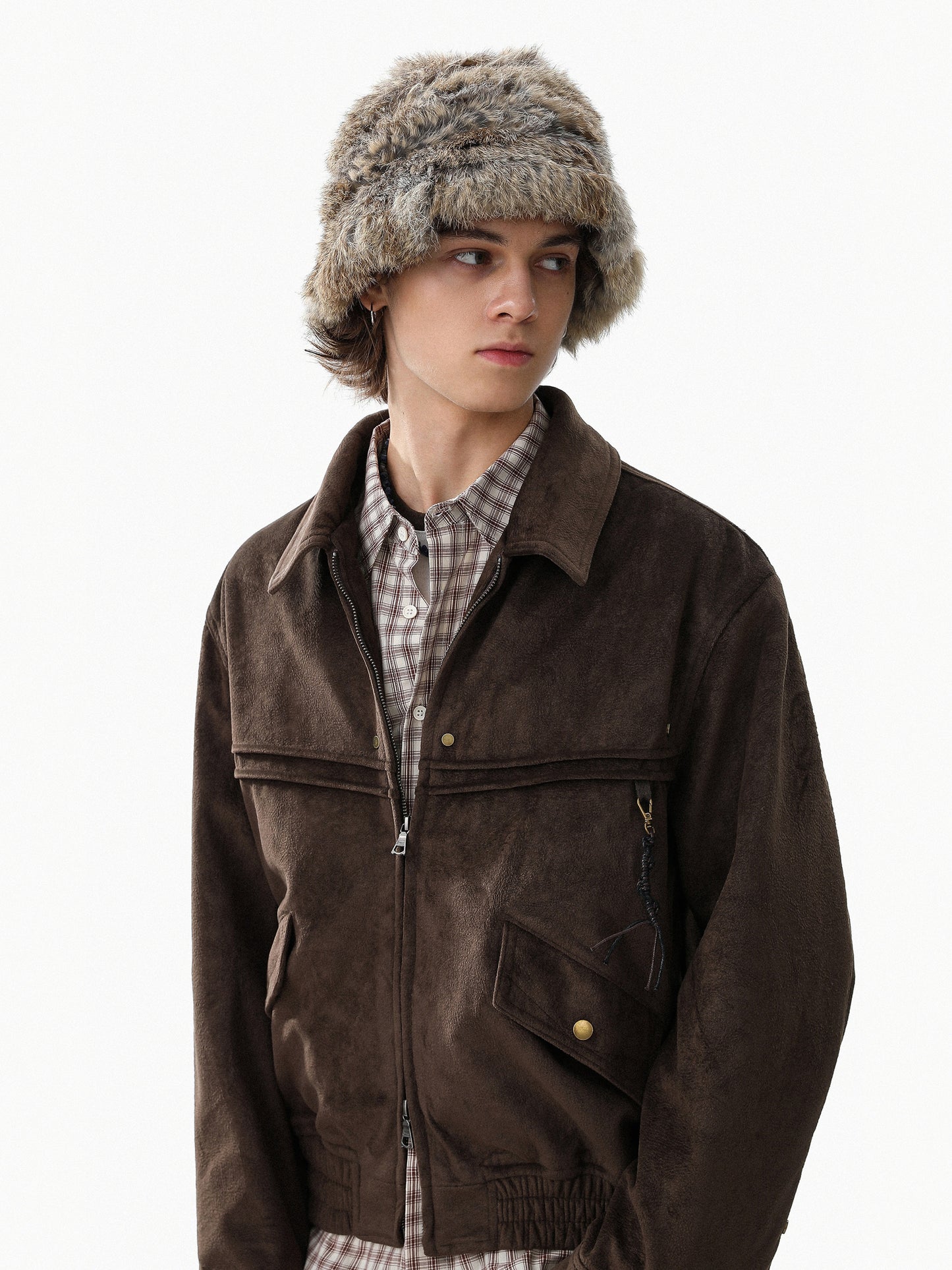 Suede Zipup Military Blouson (2color)