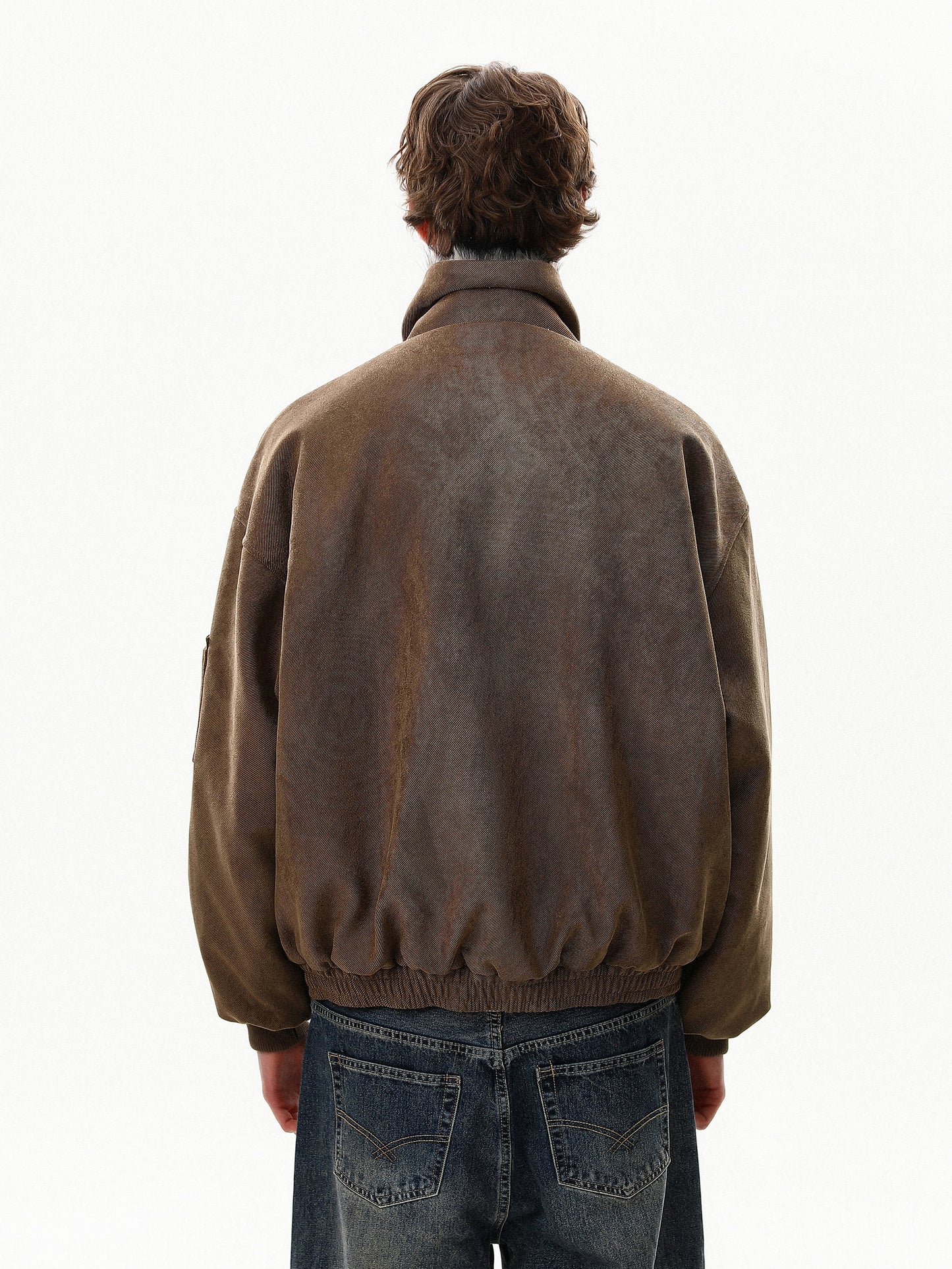 Cross Buckle Fur Jacket (2color)