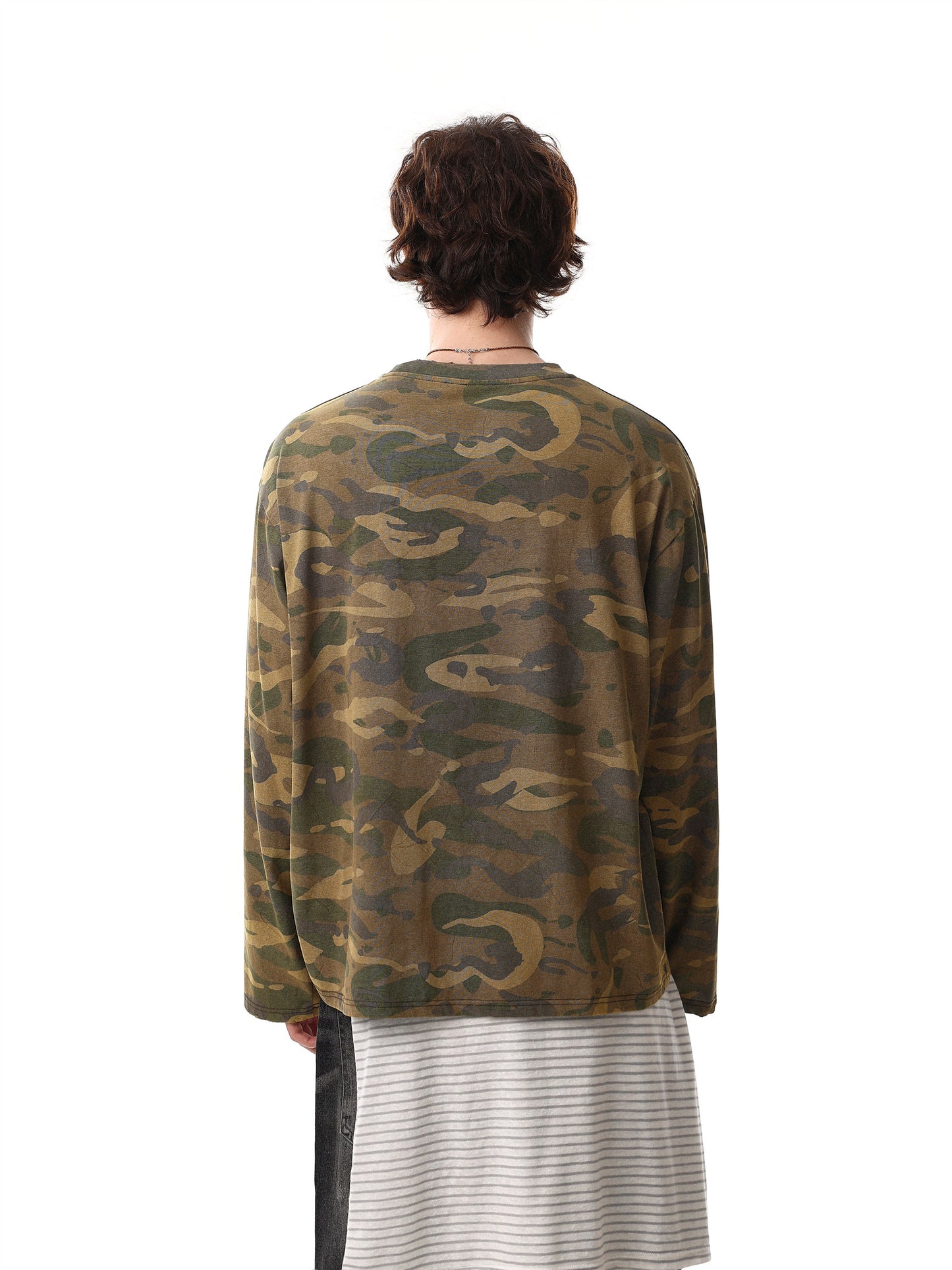 Camo Number 8 Long Sleeve Tee