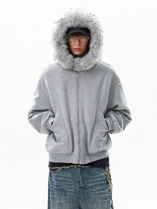 Fur Padded Hoodie (2color)