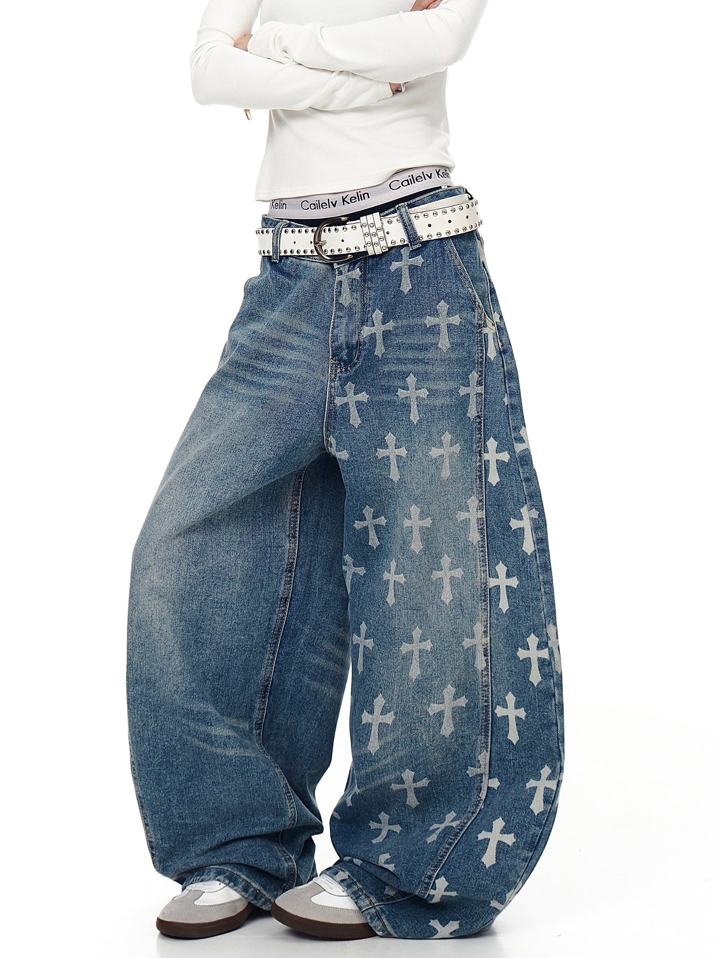 Cross Baggy Denim (2color)