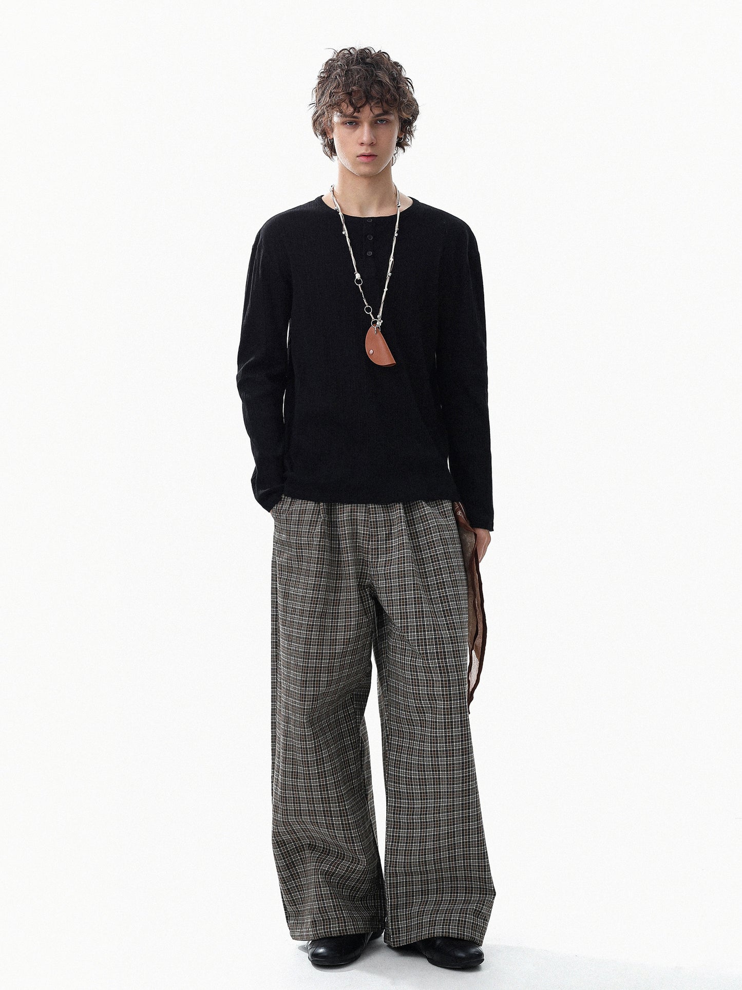 Rib Henlyneck Long Tee (3color)