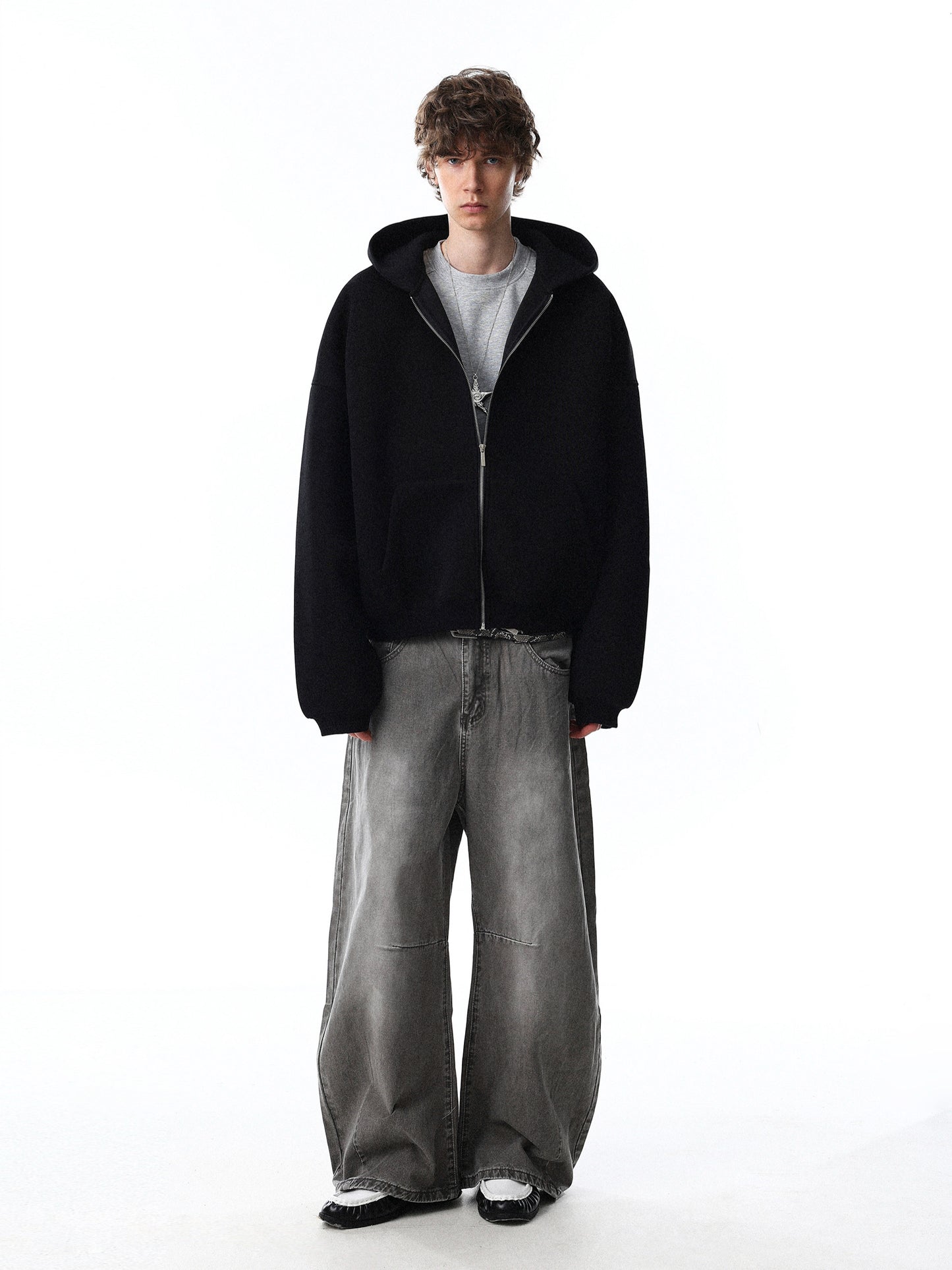 Essential Short Hoodie (2color)