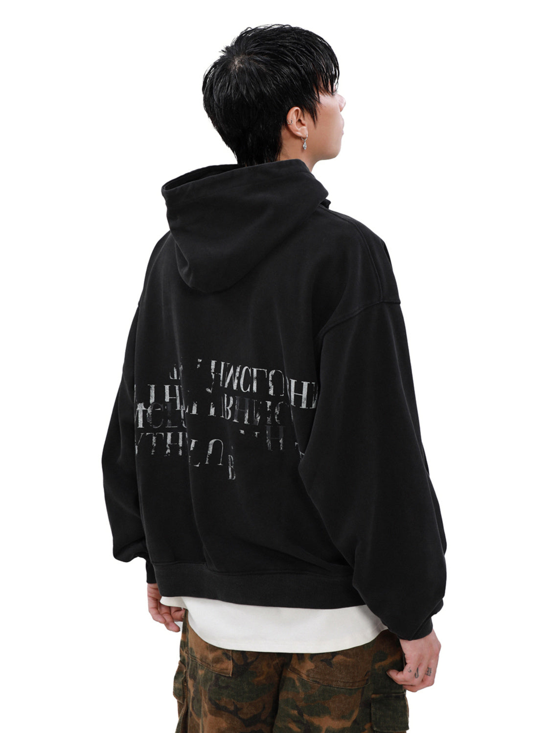 Sentence Short Hoodie (2color)