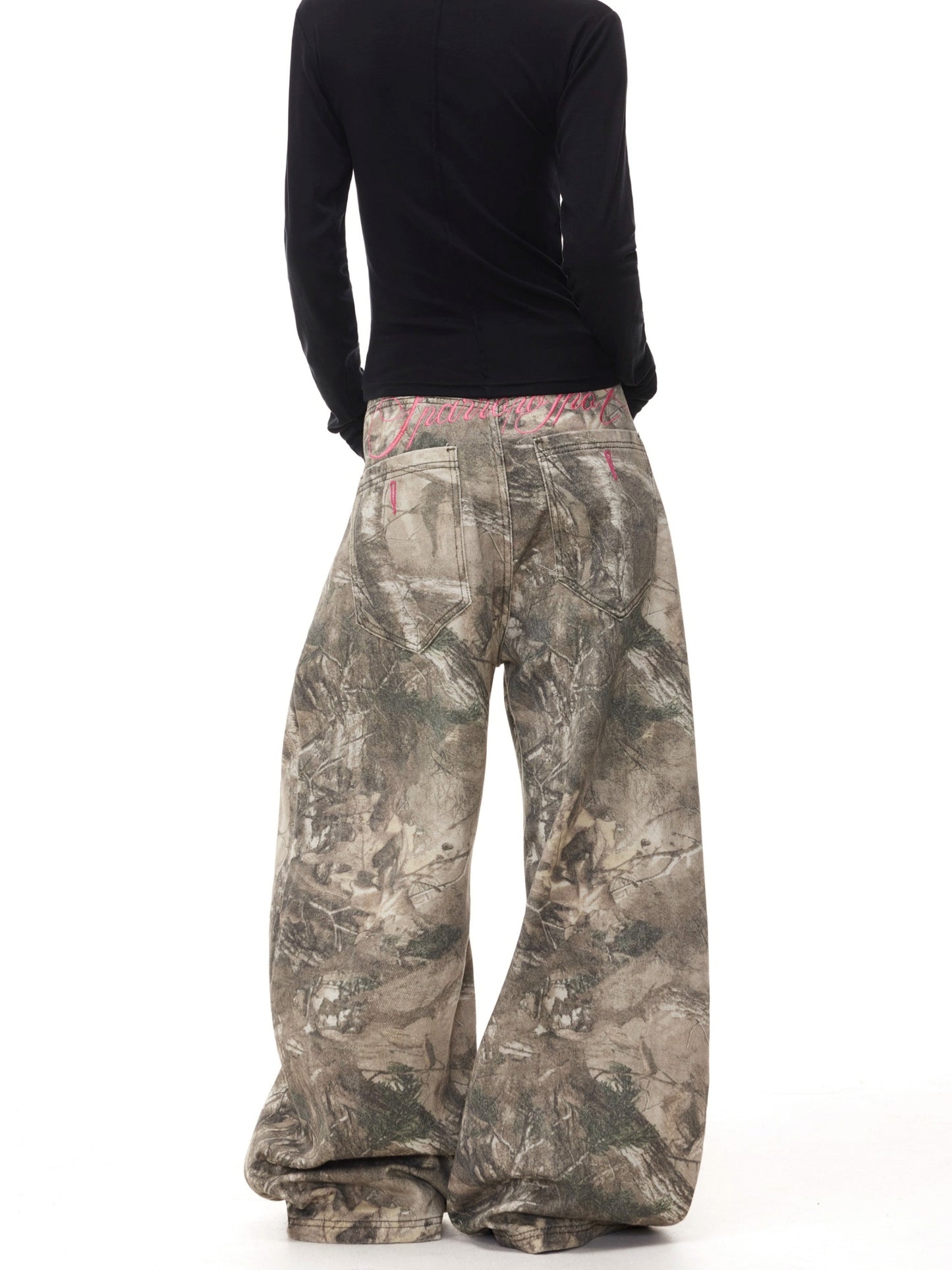 Baggy Realtree Pink Stitch Denim
