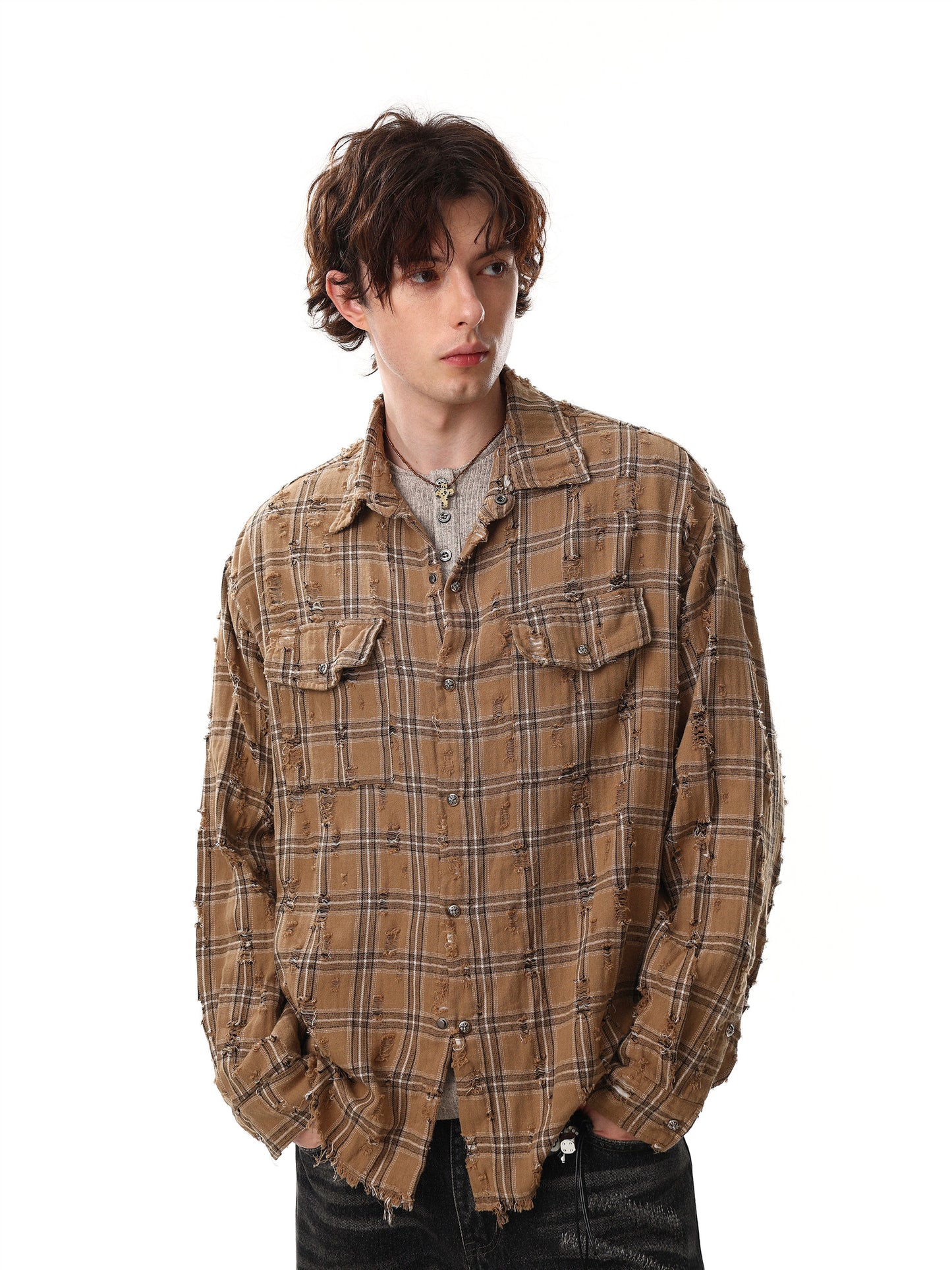 Damage Check Shirt (2color)
