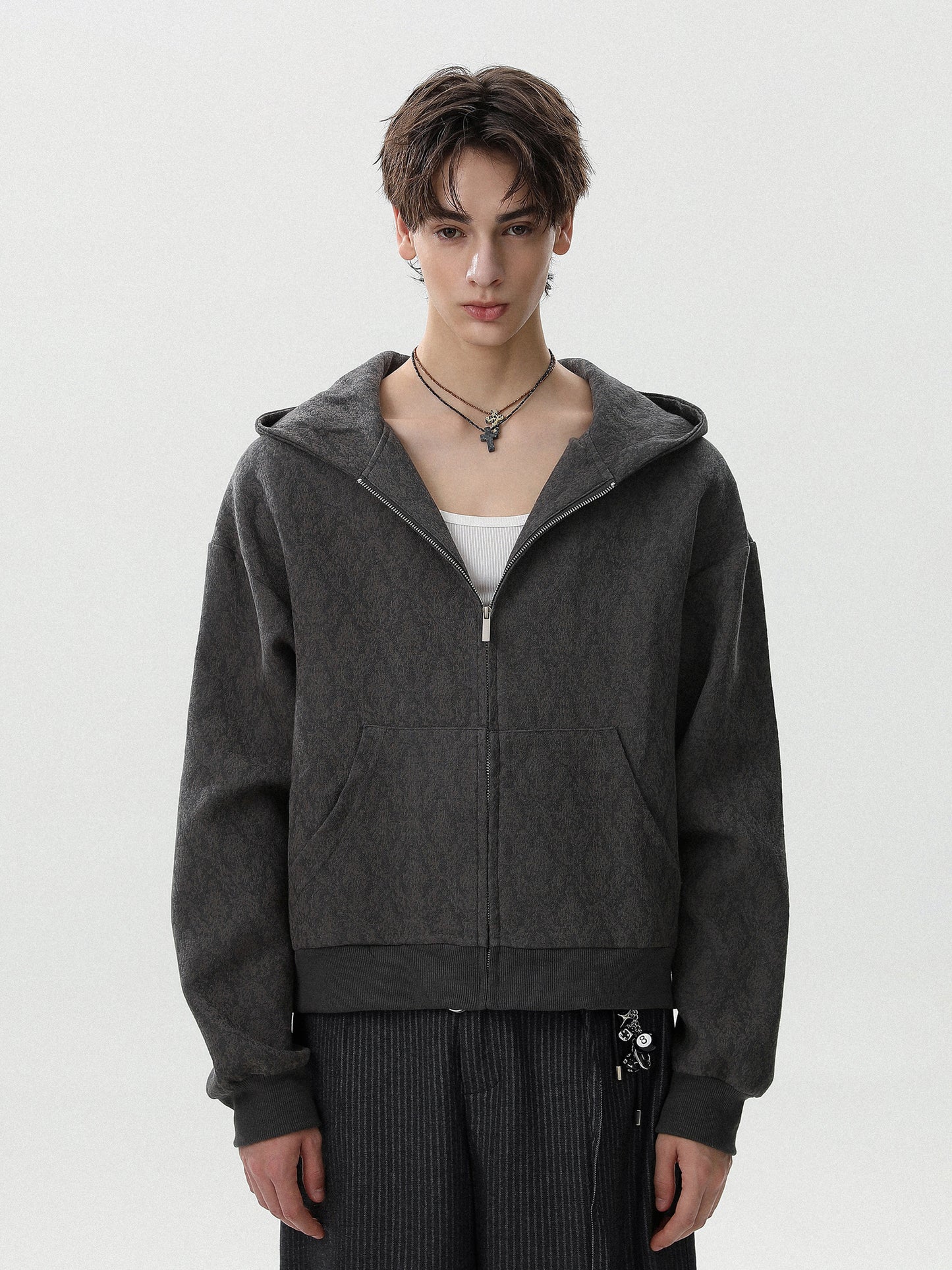 Damask Jacquard Hoodie