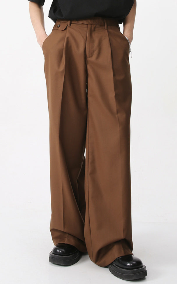 Single Tack Wide Slacks (2color)