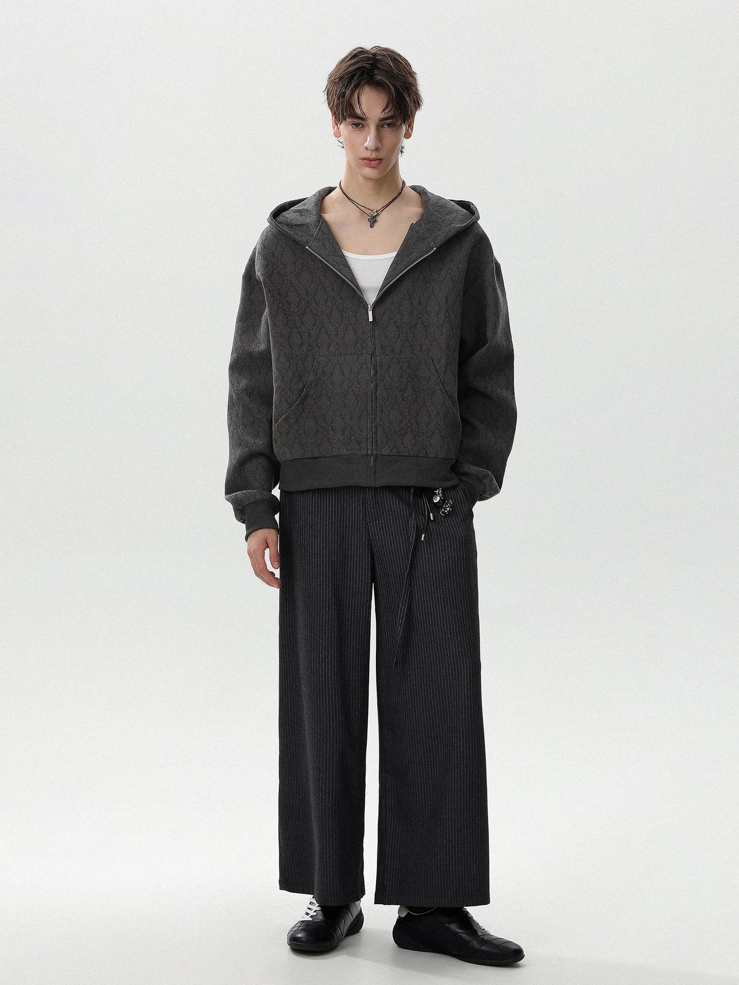 Damask Jacquard Hoodie