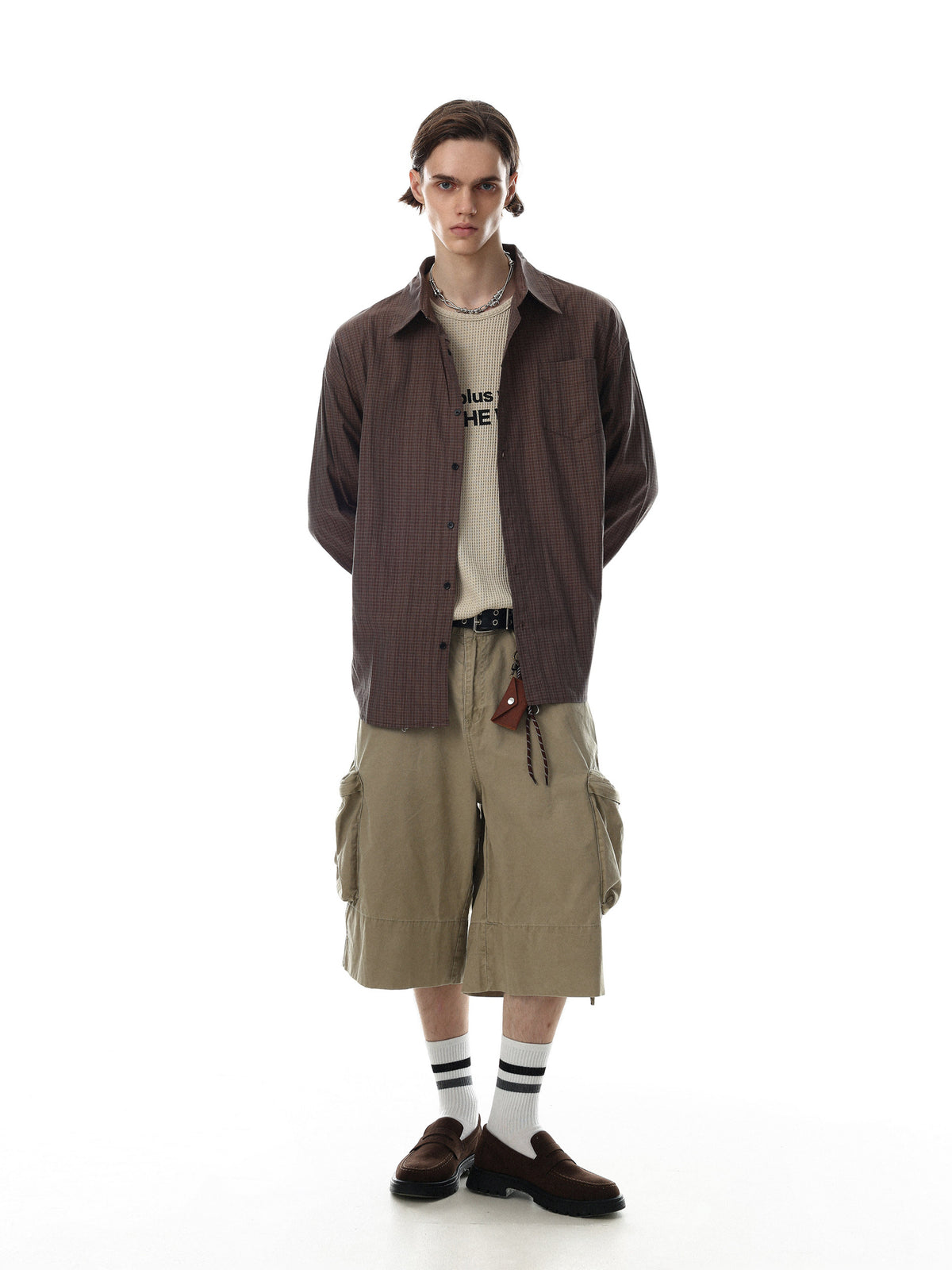 The Retro Grid Cotton Shirt