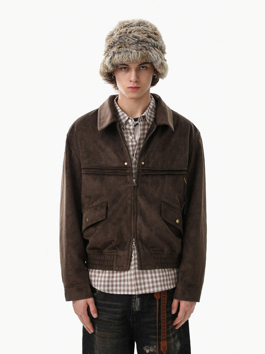 Suede Zipup Military Blouson (2color)