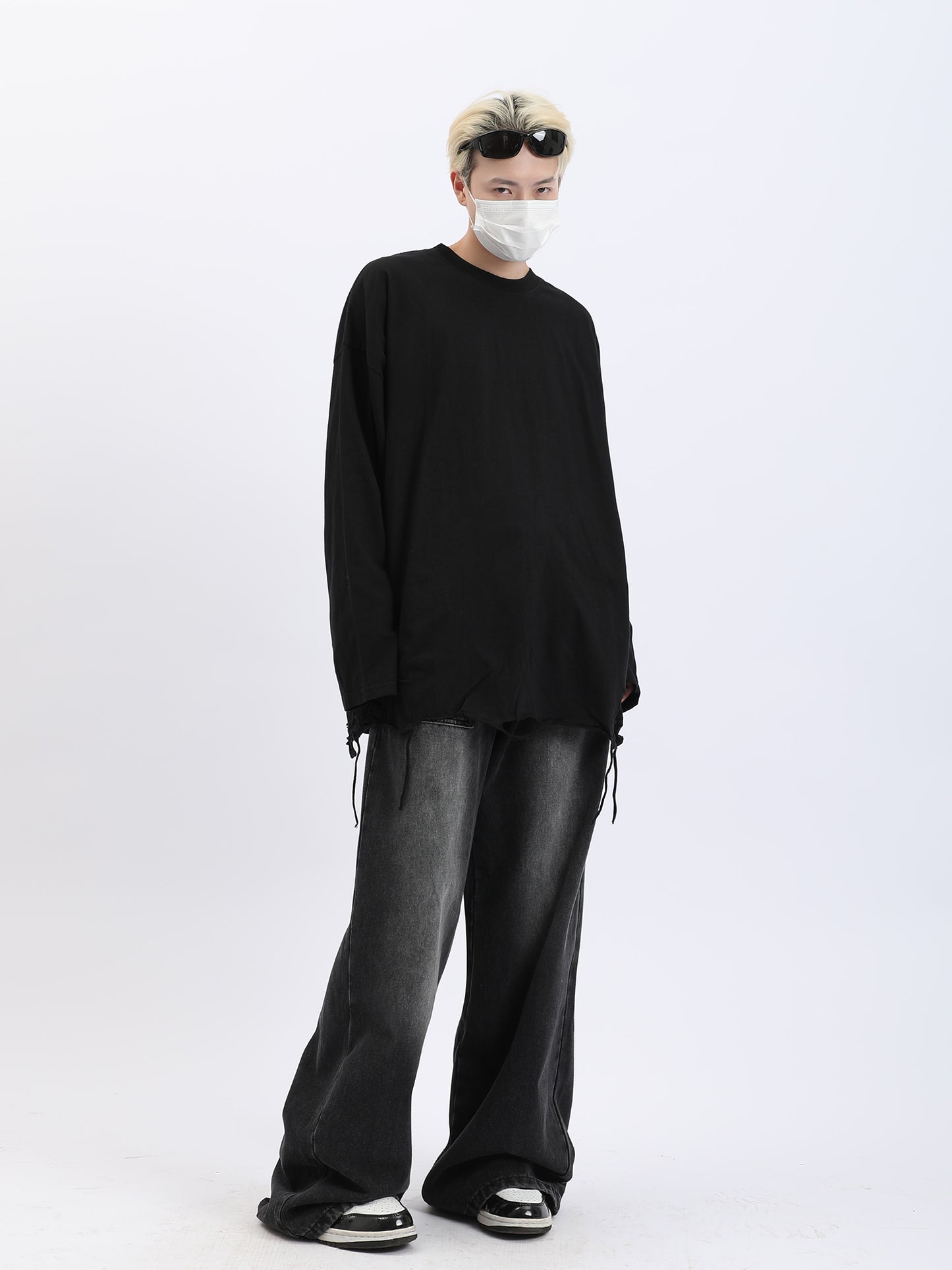 Damage Layered Long T-shirt (2color)