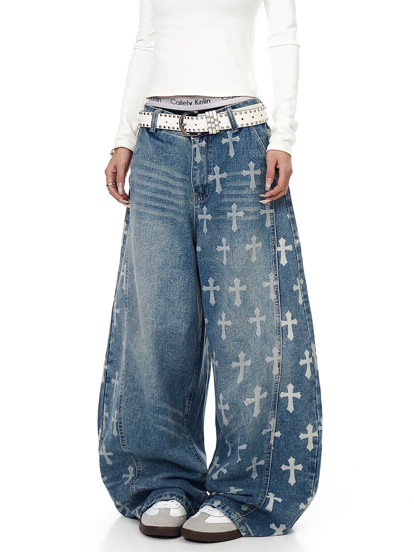 Cross Baggy Denim (2color)