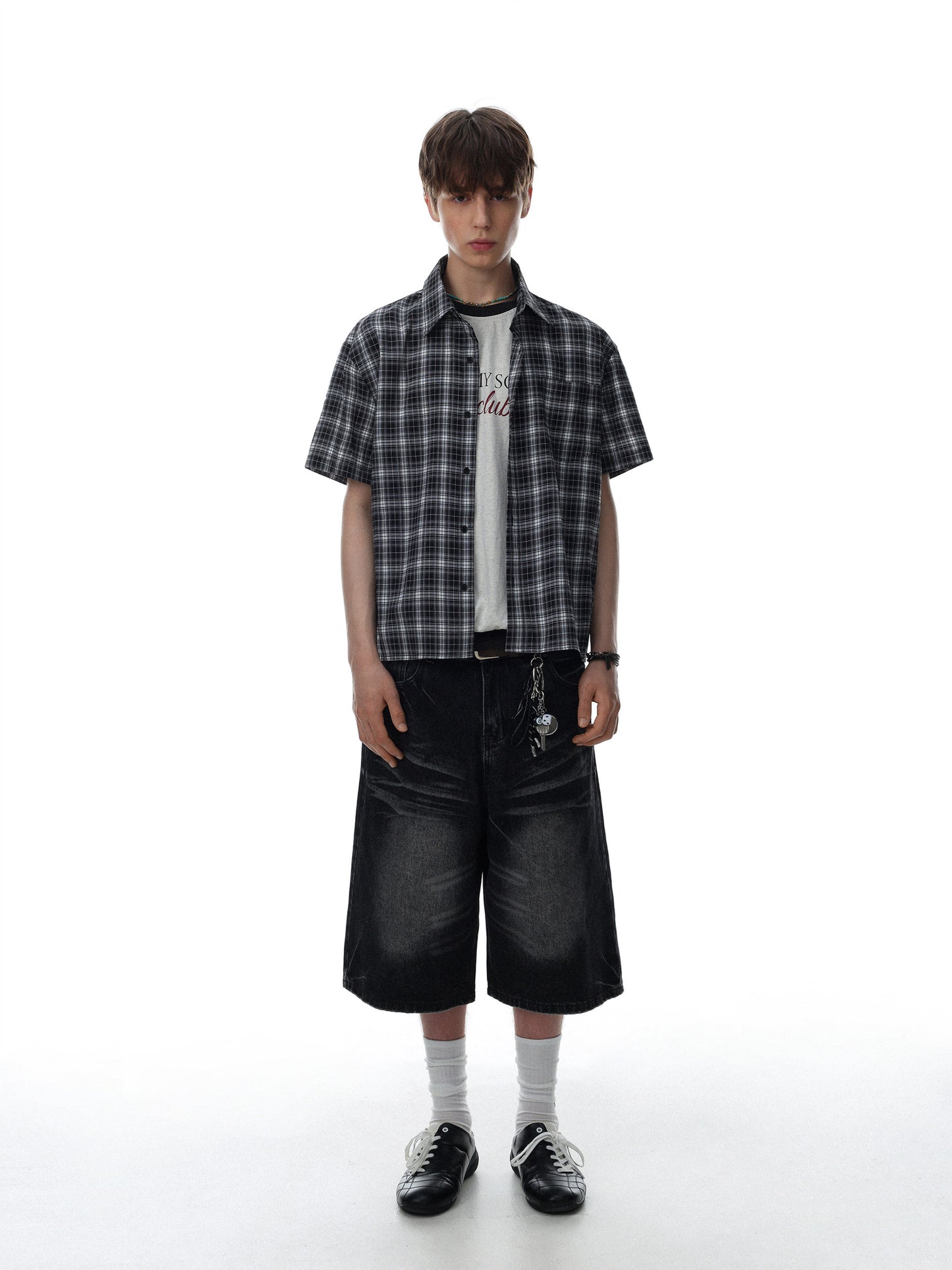 West Coast Plaid Short Sleeve Shirt (2color)