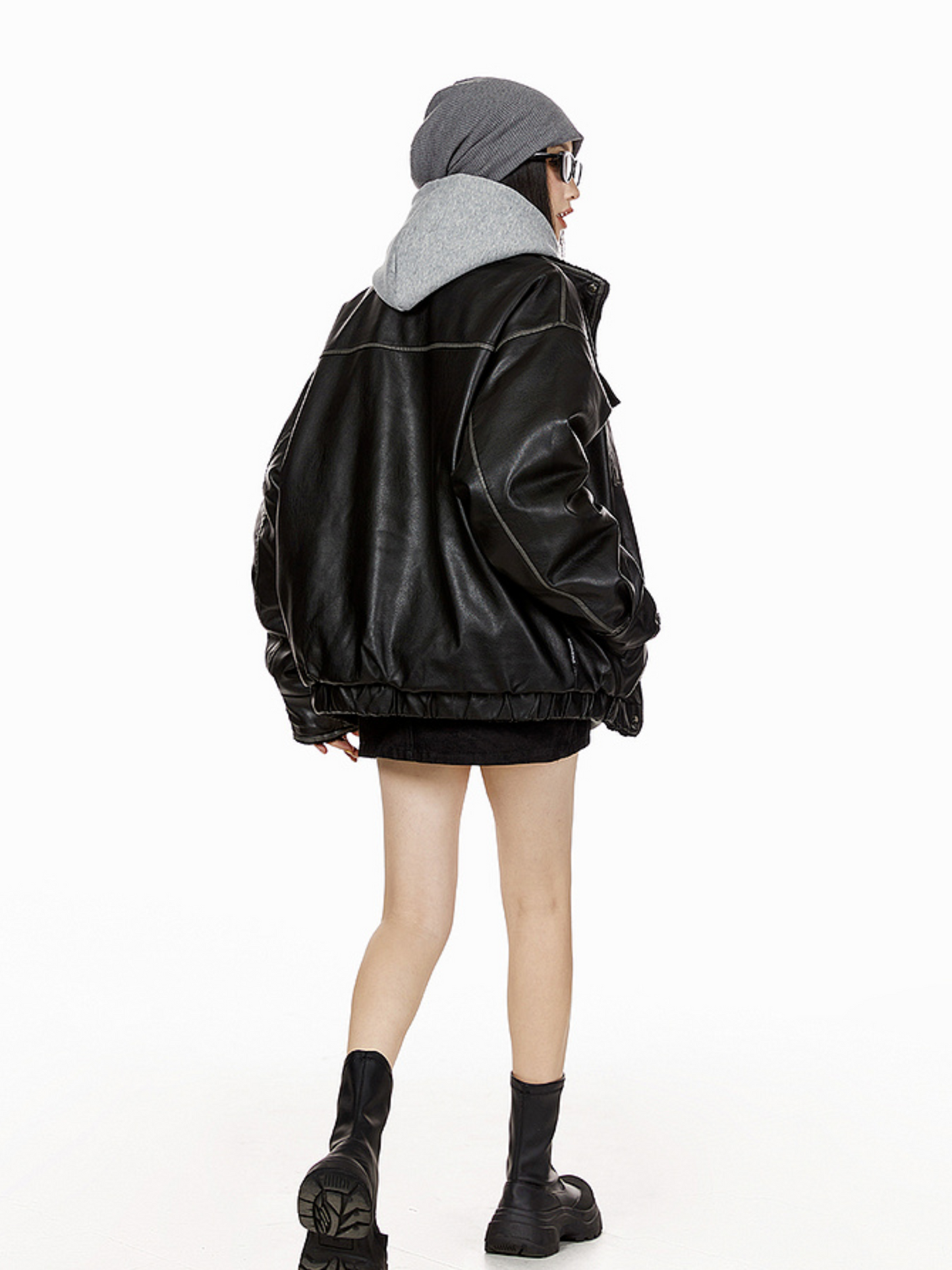 Boa Lining Leather Jacket (3color)