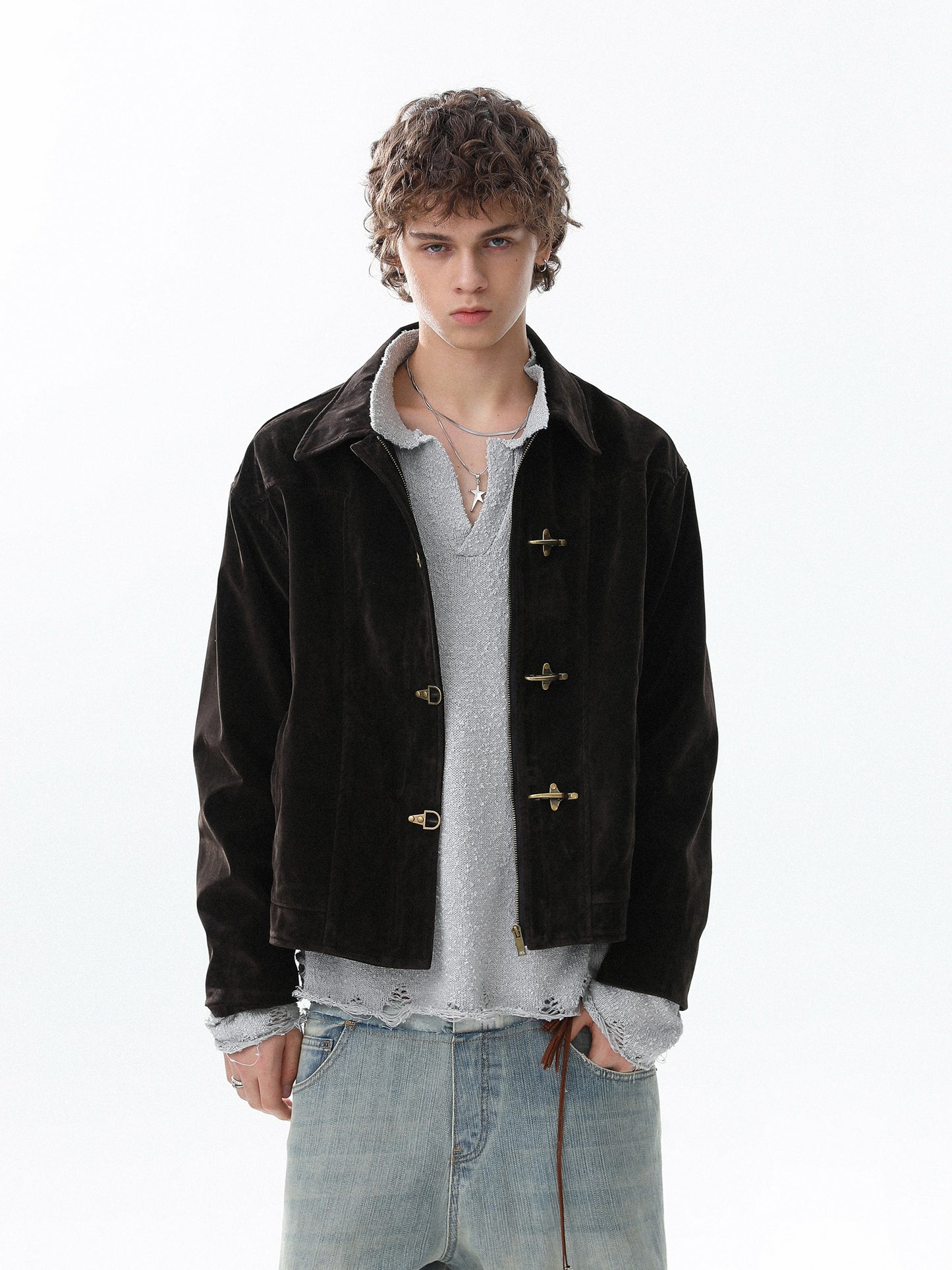 Suede Fireman Jaceket (2color)